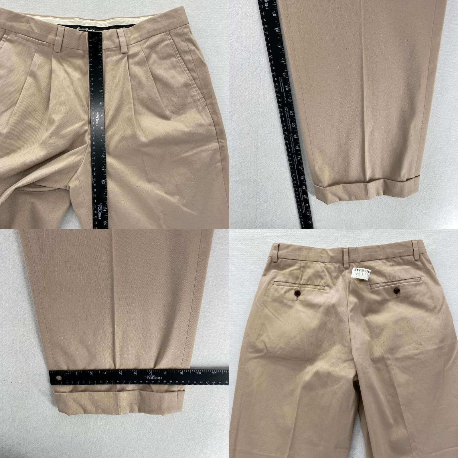 Eddie Bauer Eddie Bauer Pants Mens 32x30 Beige Relaxed Fit Straight Leg Pleated Wrinkle Free Size US 32 / EU 48 - 8 Thumbnail