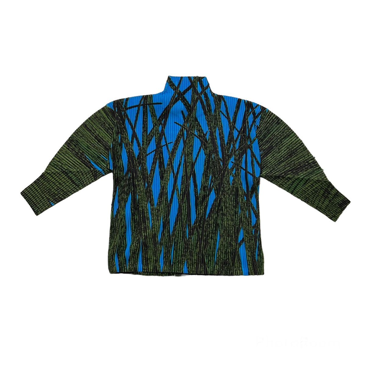 ジャケット・アウター HOMME PLISSE ISSEY MIYAKE GRASS FIELD Homme Plissé Issey Miyake Monthly Colors May Jacket in Dry