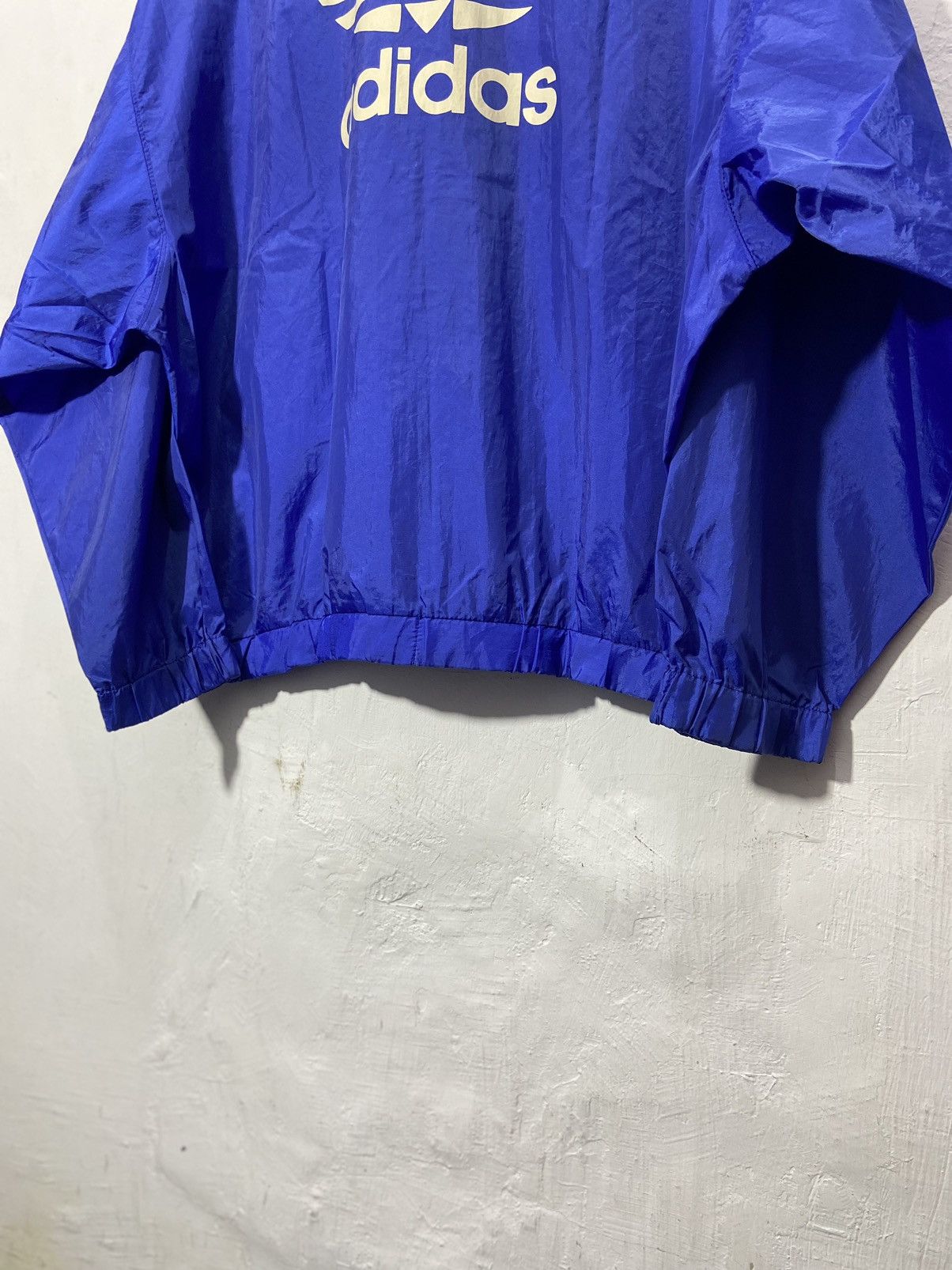 Adidas Vintage Adidas Trefoil Descente Boxy Light Jacket Blue Size US L / EU 52-54 / 3 - 11 Thumbnail