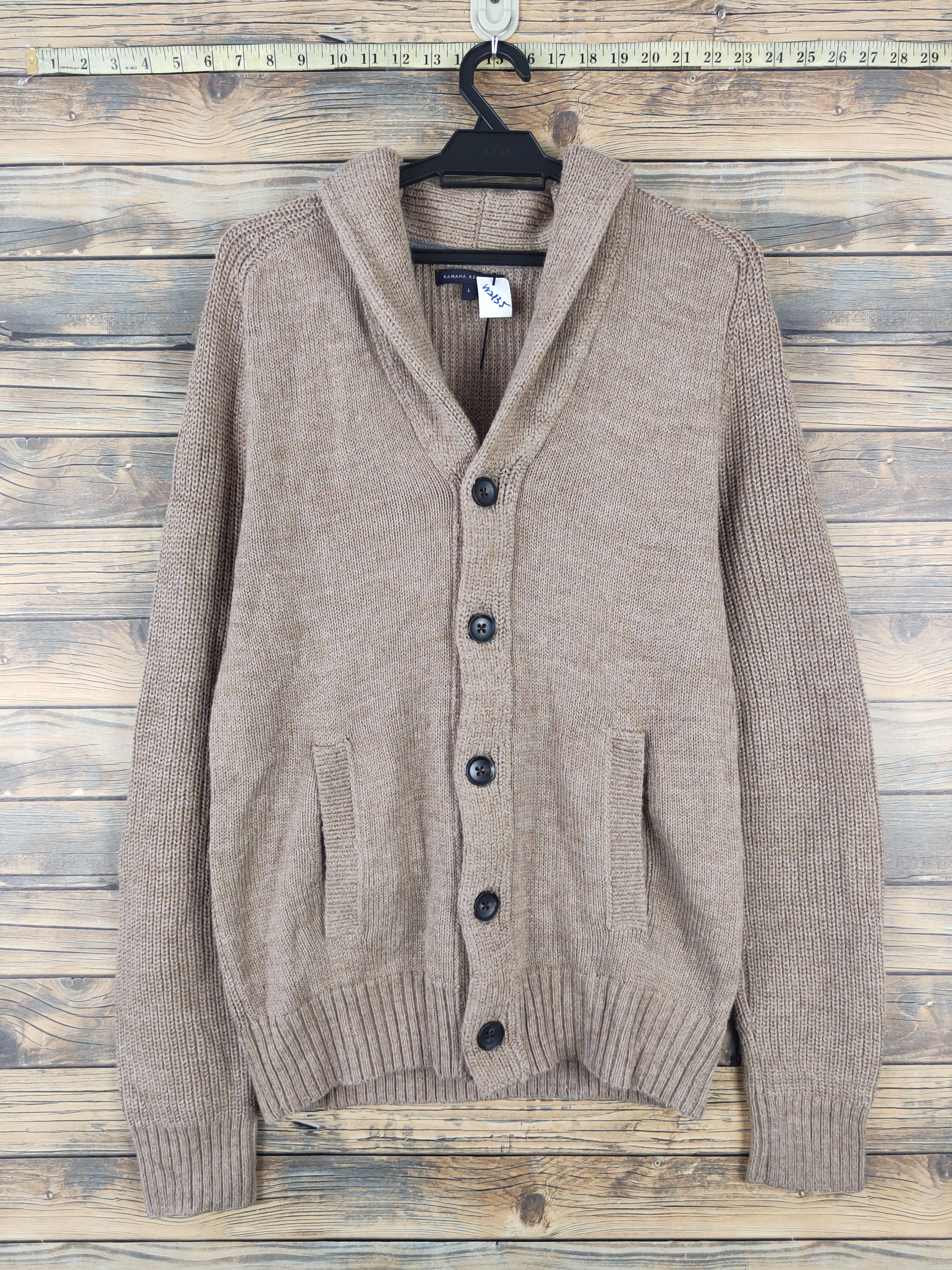 Banana Republic × Homespun Knitwear Banana Republic Brown Knitwear Cardigan #W2135 Size US M / EU 48-50 / 2 - 1 Thumbnail