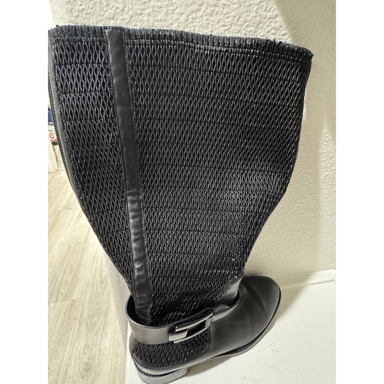 Aquatalia Aquatalia Odilia Womens Waterproof Leather Riding Boot Black Size US 7.5 / IT 37.5 - 5 Thumbnail