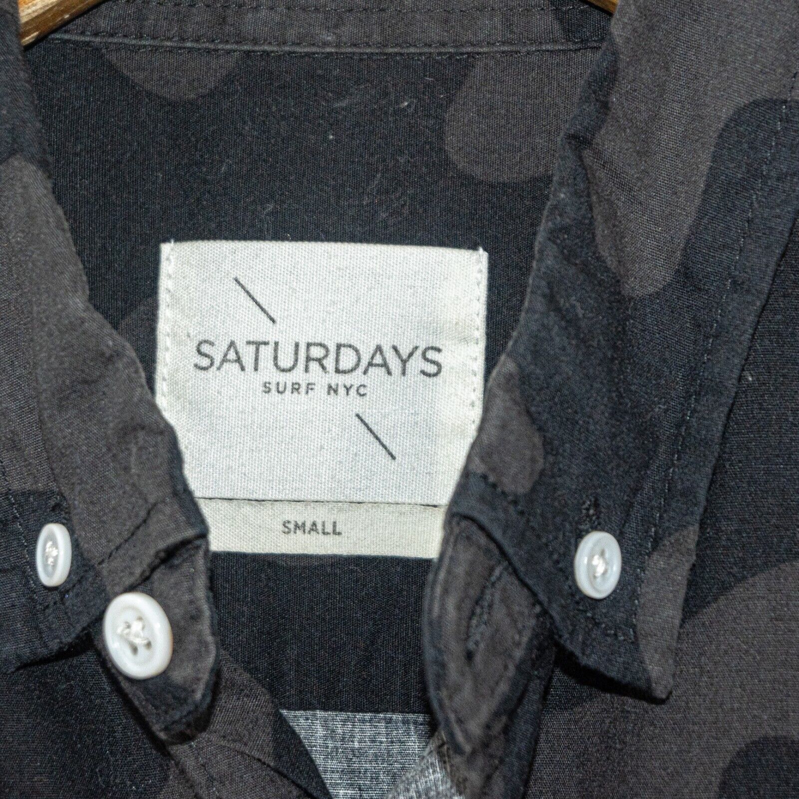 Saturdays NYC SATURDAYS Surf NYC Button Down Shirt Black Camo Print Size US S / EU 44-46 / 1 - 3 Thumbnail