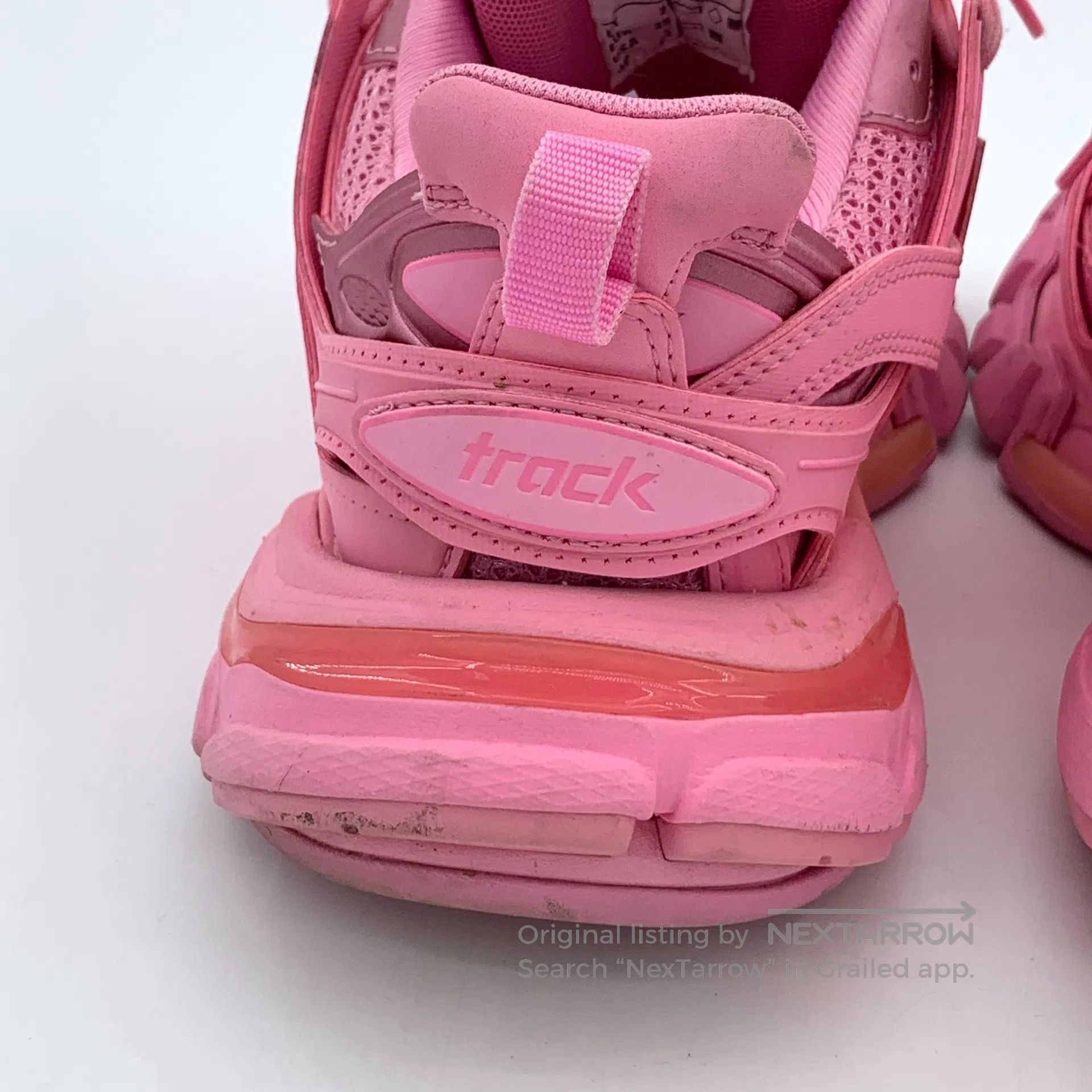 Balenciaga Balenciaga Pink Lace-Up Casual Flat Sports Dad Shoes| Size US 4.5 / IT 34.5 - 8 Thumbnail