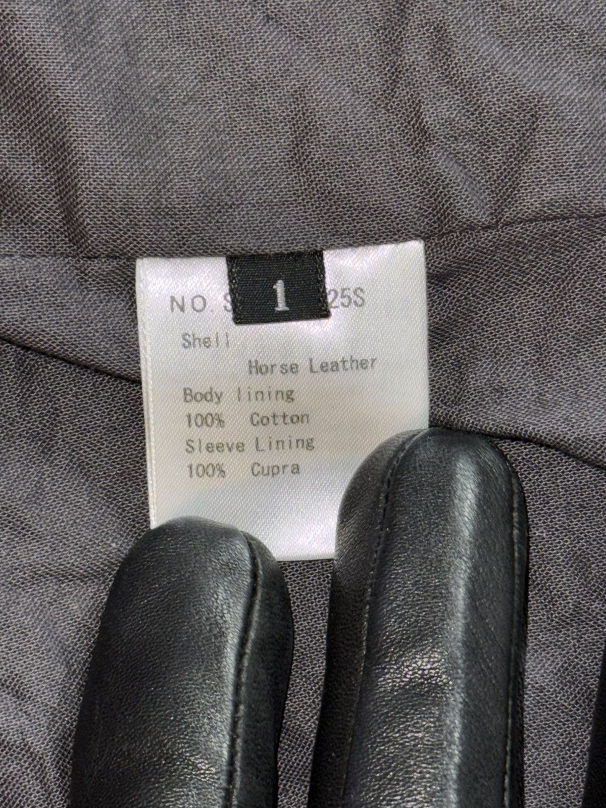 D.Hygen D.HYGEN Horse Leather High Neck Jacket (Black) Size US S / EU 44-46 / 1 - 10 Thumbnail