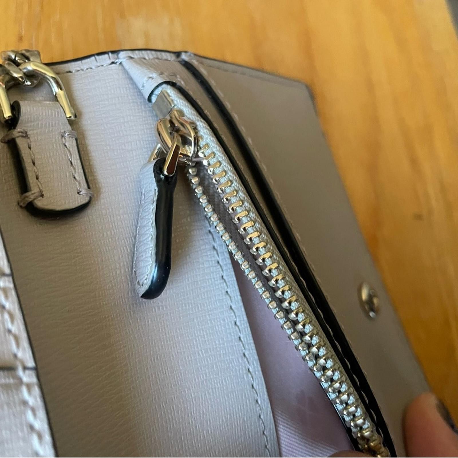 Designer Kate Spade Leather Black & Beige Key Coin Purse Wallet Size ONE SIZE - 10 Thumbnail