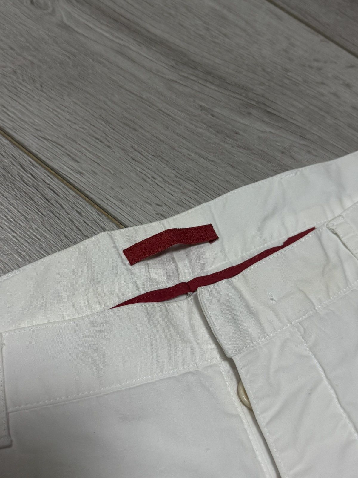 Prada Prada white tab straight pants vintage Size US 37 - 4 Thumbnail