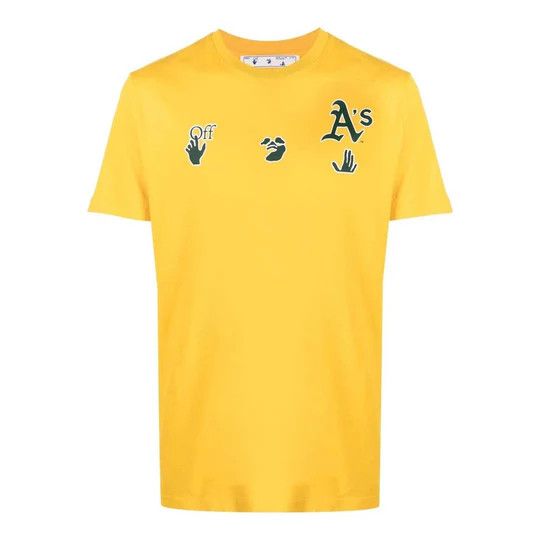 NFL × Off-White o1in1s1024 Q:1 / Oakland Athletics T-Shirt in Yellow Size US XL / EU 56 / 4 - 1 Thumbnail