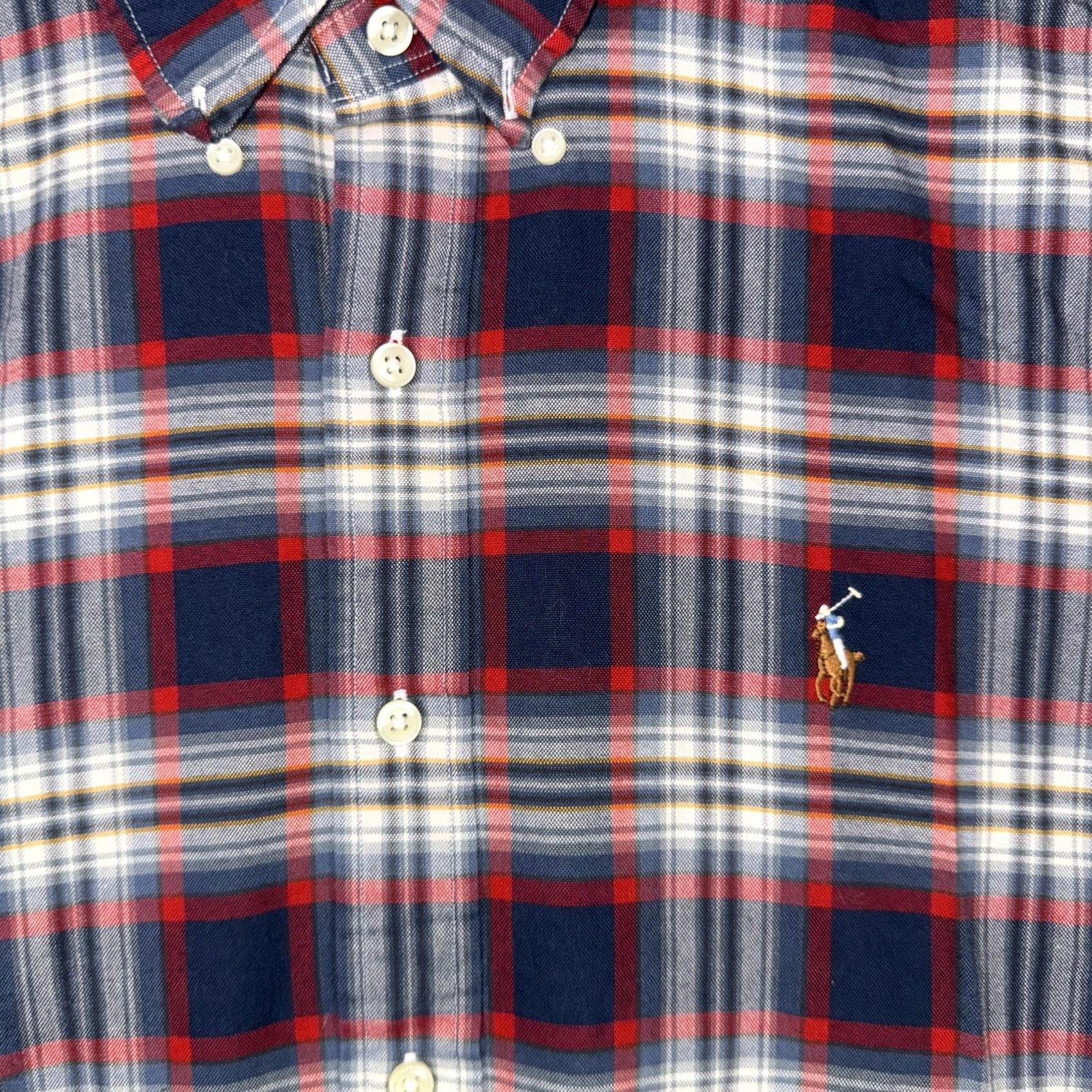 Ralph Lauren Ralph Lauren Shirt Mens M Blue Plaid Cotton Button Front Long Sleeve Casual Size US M / EU 48-50 / 2 - 7 Thumbnail