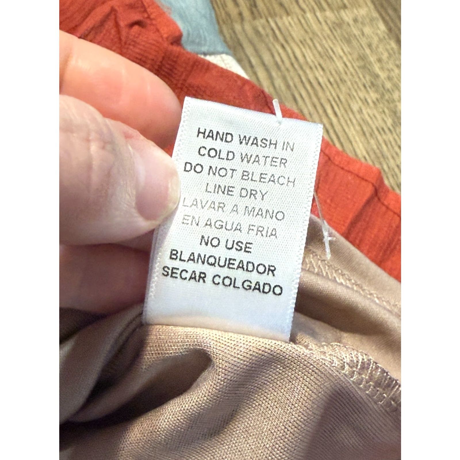 Bell Entro Dress Women's Size Small Gray Orange Bell Sleeve Crew Neck Color Block Dress Size S / US 4 / IT 40 - 7 Thumbnail