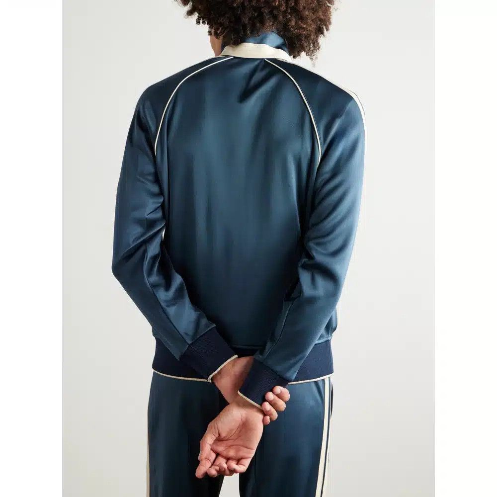 Tom Ford o1loc1c0326 JZL020 Contrast Side Stripe Jacket in Blue Size US M / EU 48-50 / 2 - 2 Thumbnail