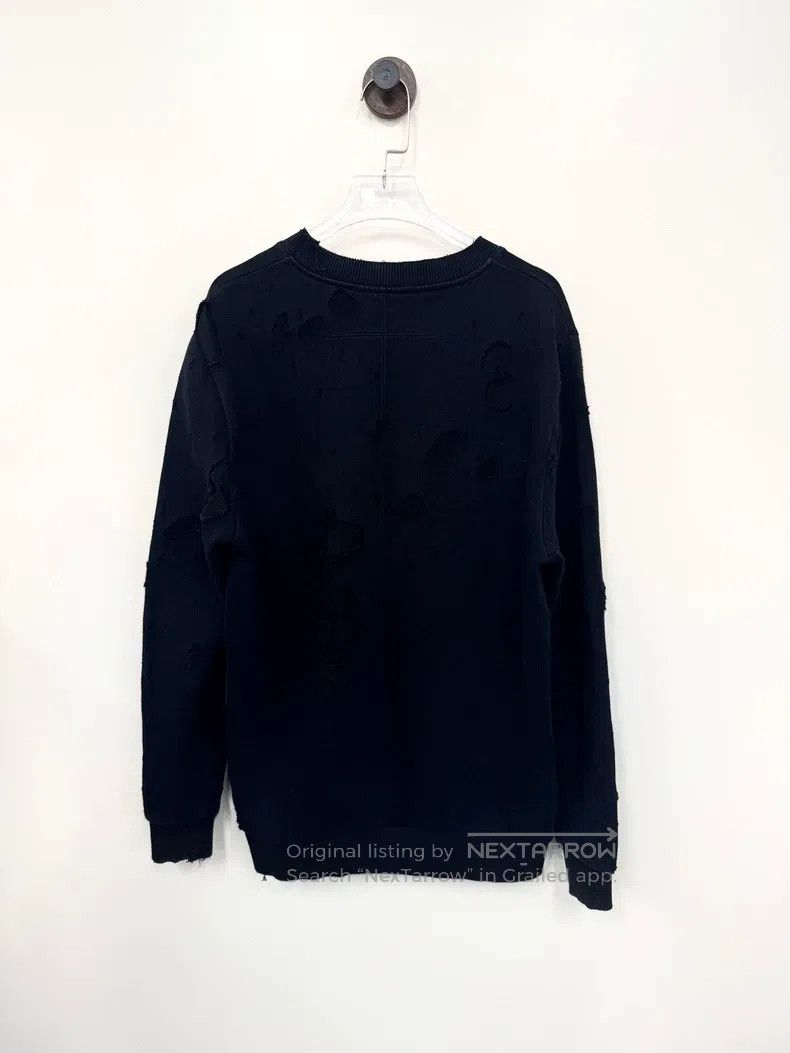 Givenchy Givenchy Black Destroyed Letter Printed Logo Hoodie Size X Size US XS / EU 42 / 0 - 2 Thumbnail