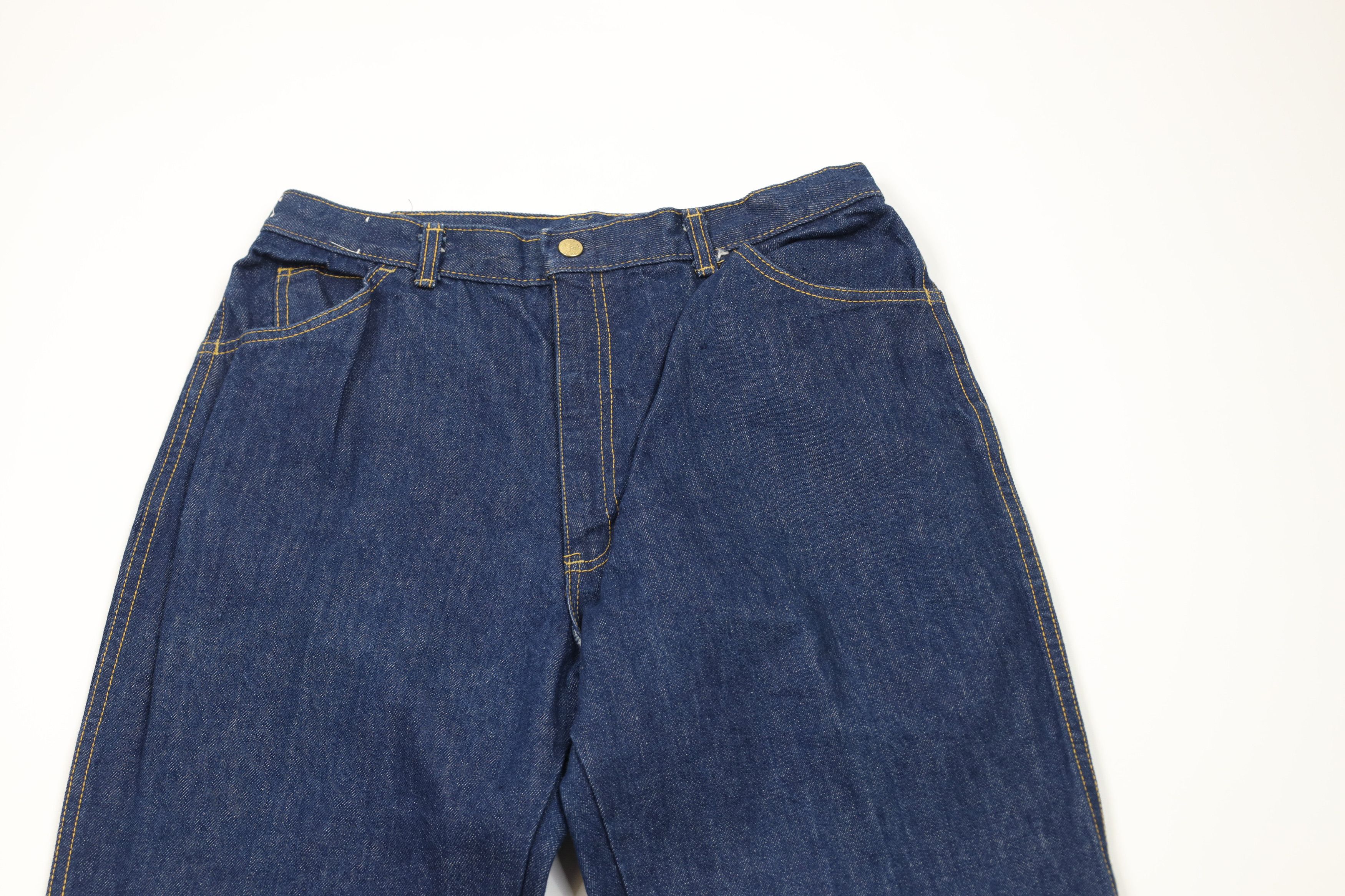Vintage Vintage 70s 80s Streetwear Straight Leg Denim Jeans Blue Size 30" / US 8 / IT 44 - 2 Thumbnail