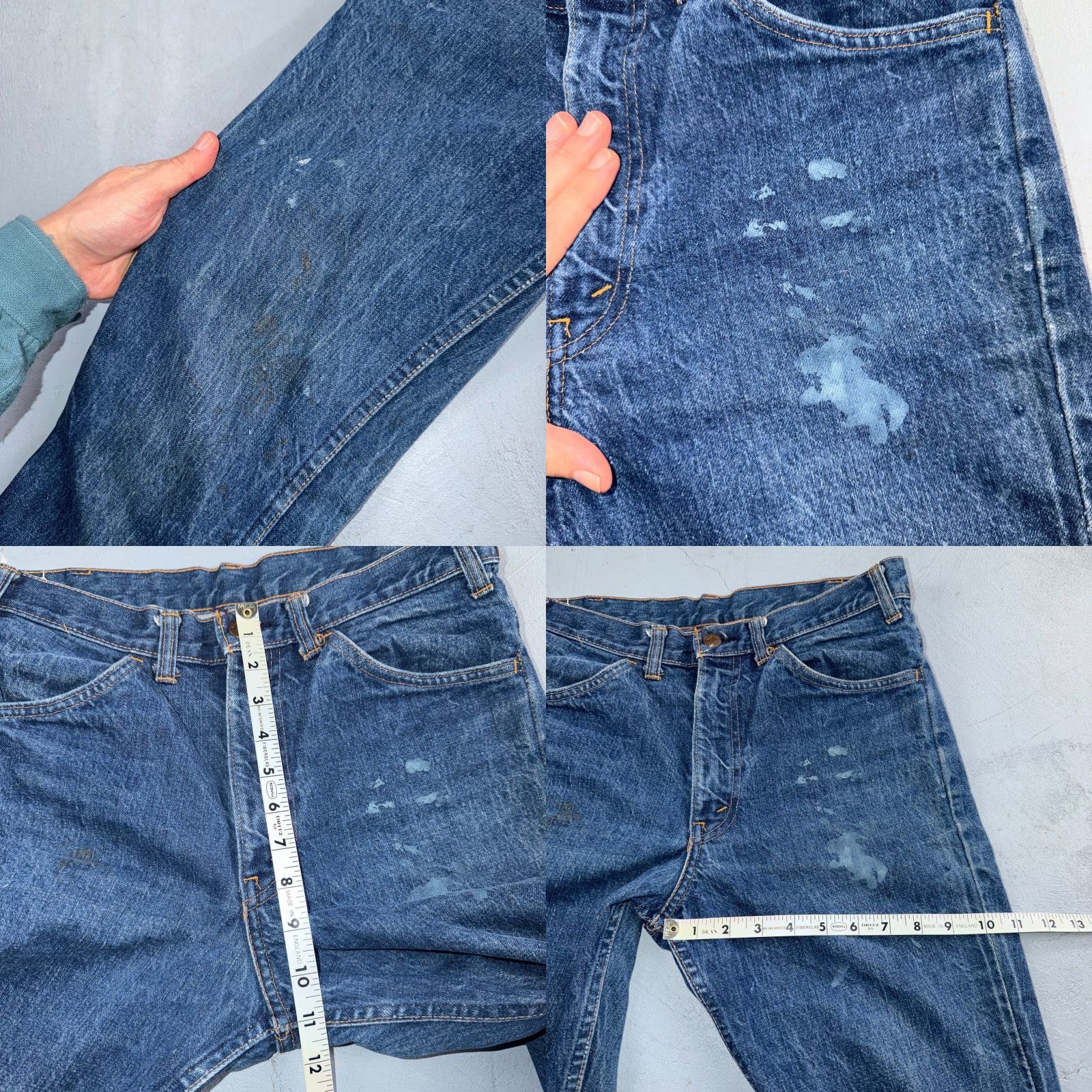 Levi's VINTAGE Levis Big E 60s Orange Tab 646 Bell Bottoms Denim Jeans Bootcut 31x29 Men Size US 31 - 8 Thumbnail