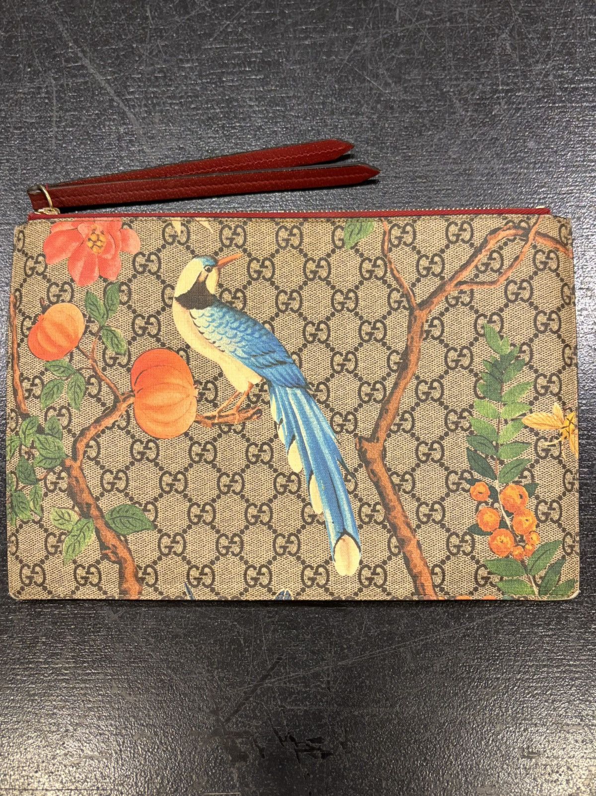 Gucci Gucci Monogram Bird Clutch Bag Size ONE SIZE - 1 Thumbnail