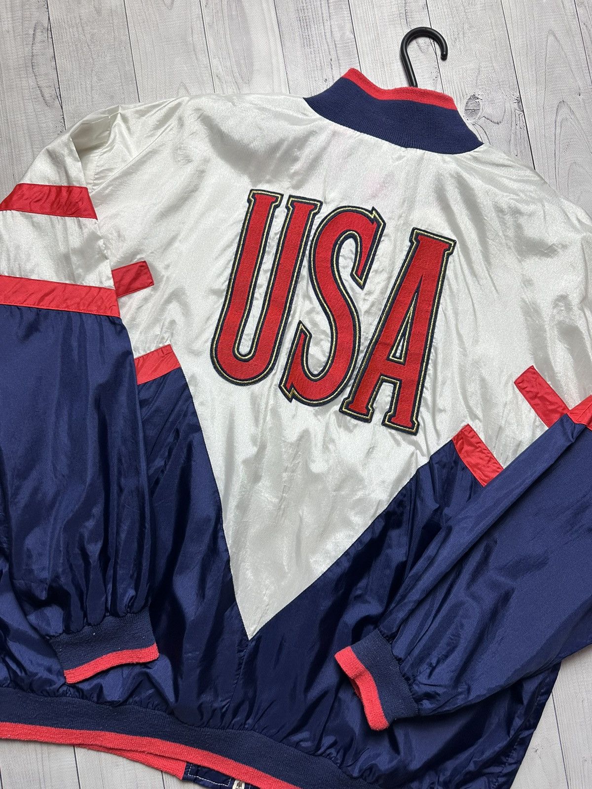 Nike × Vintage Vintage Nike USA track jacket size XXL big logo rare Size US XXL / EU 58 / 5 - 9 Thumbnail
