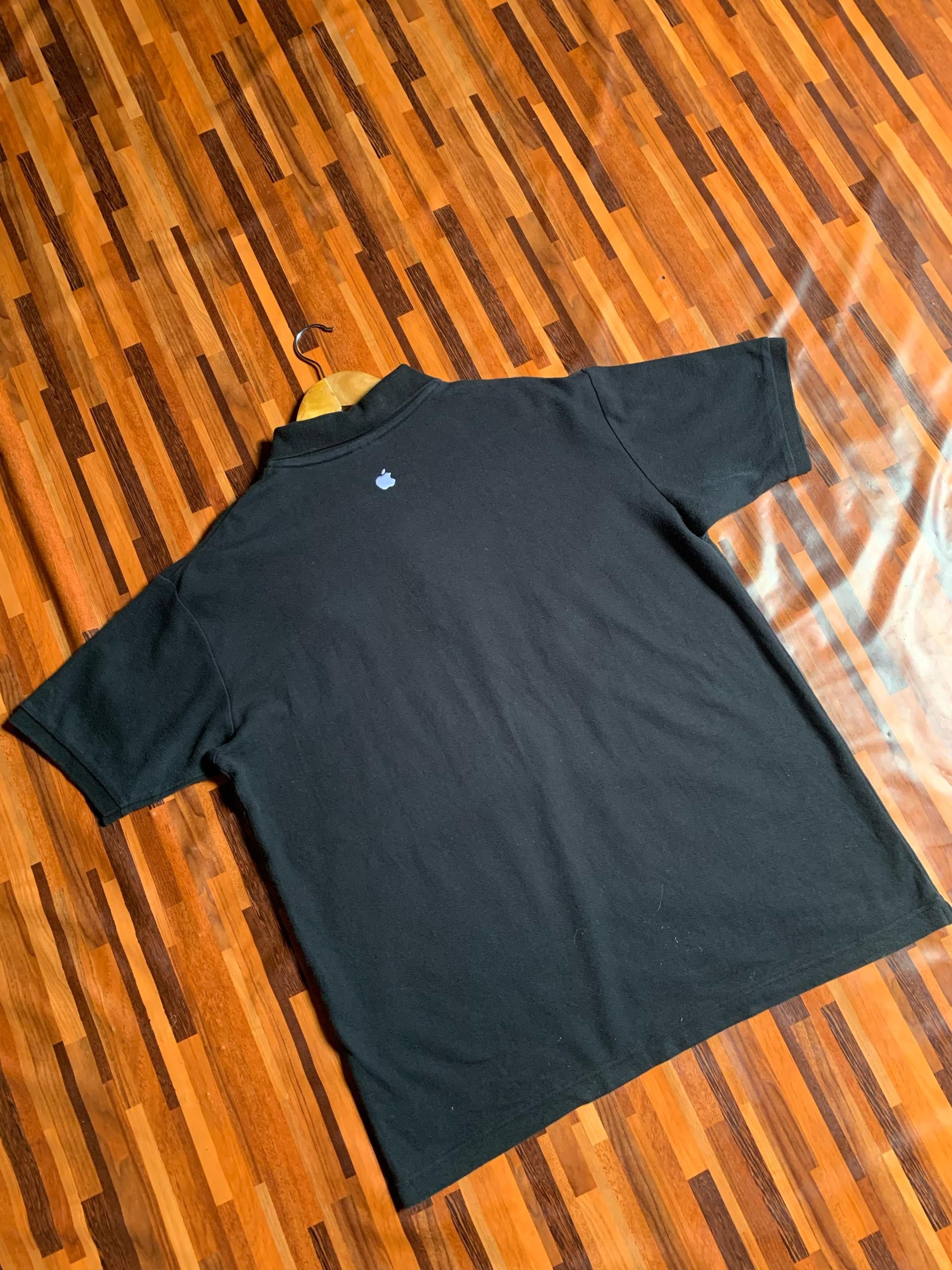 Vintage Vintage Apple Embroider white Apple Logo staff polo black Size US L / EU 52-54 / 3 - 3 Thumbnail