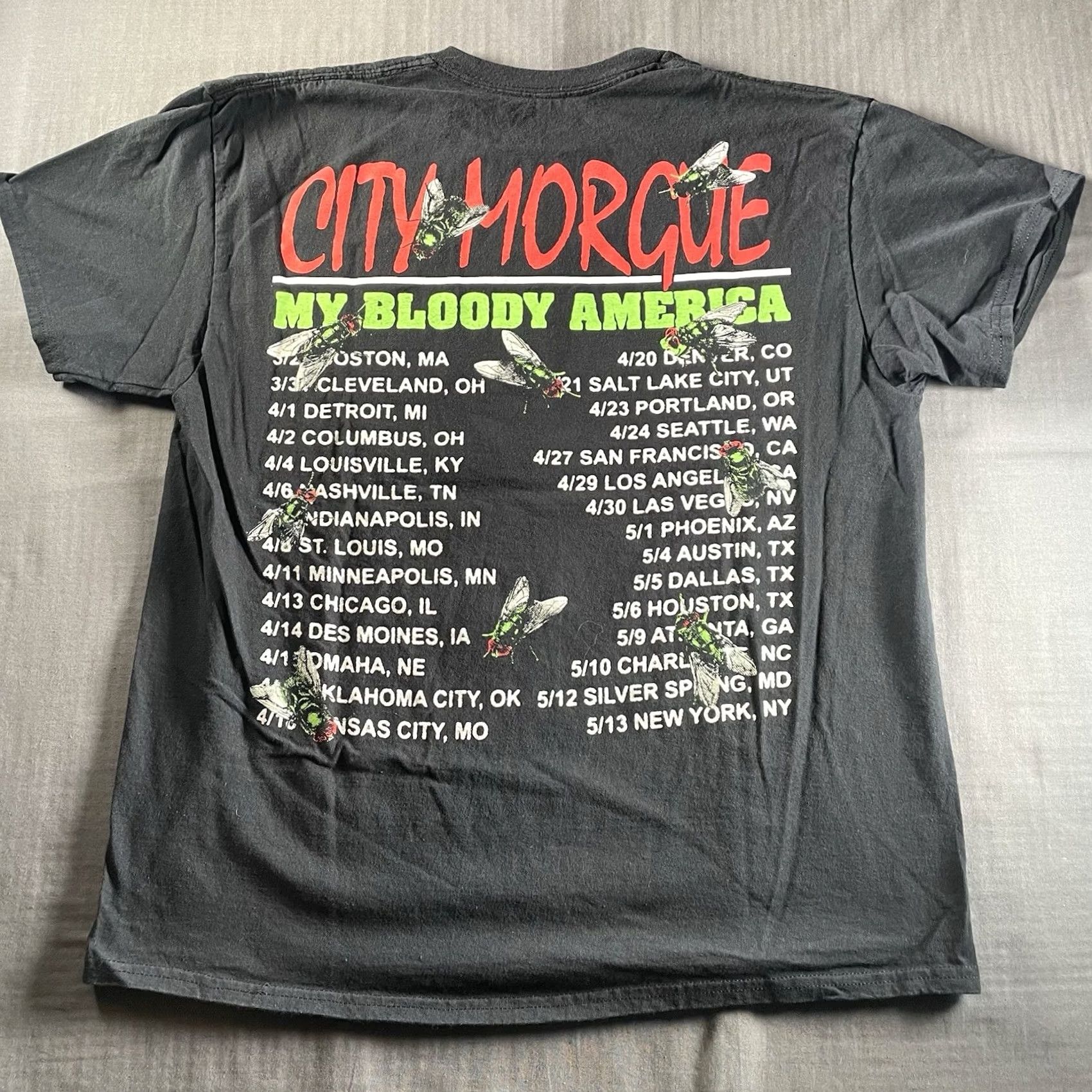 Vintage VINTAGE City Morgue Shirt Mens XL Band My Bloody America Tour Toxic Boogaloo Size US XL / EU 56 / 4 - 6 Thumbnail