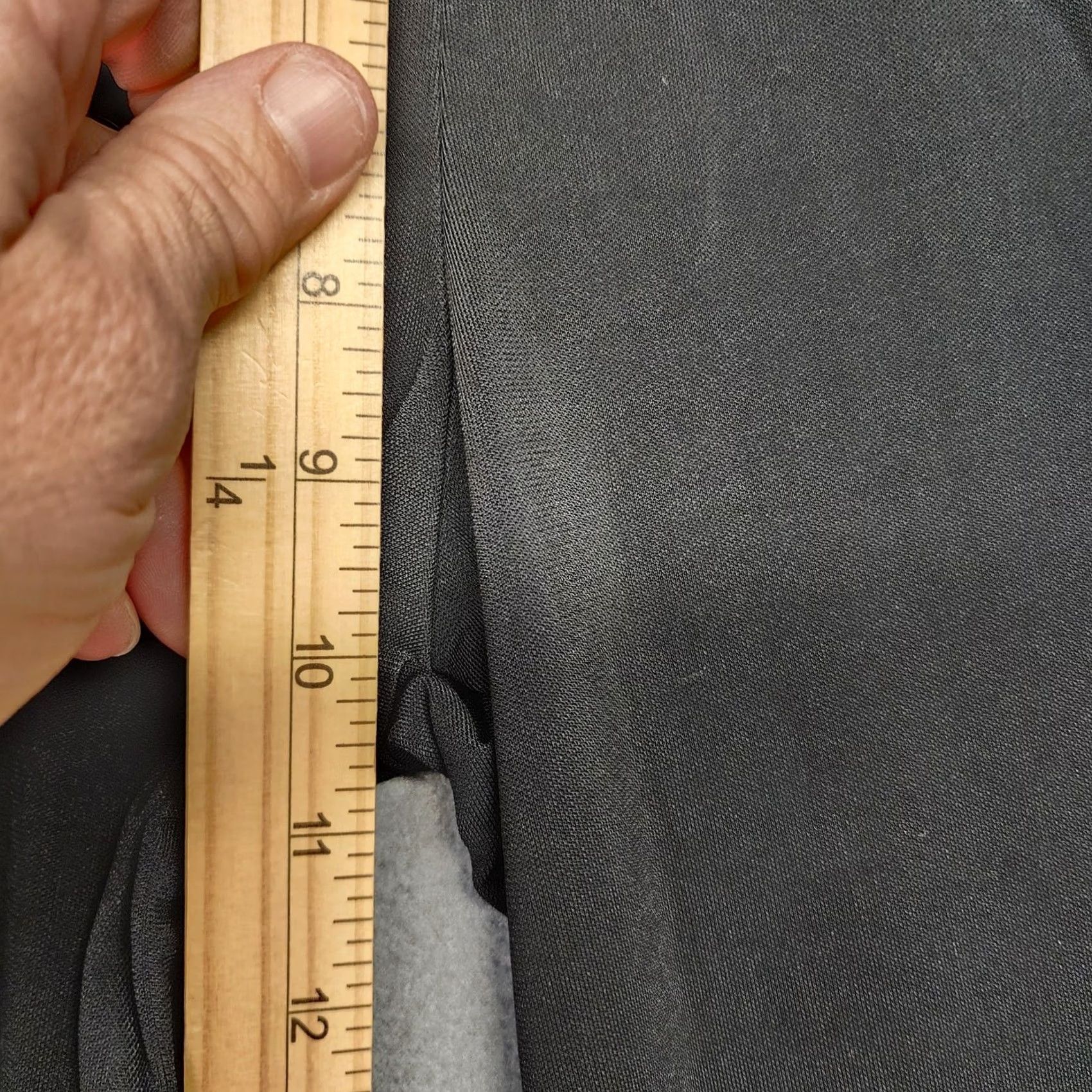 Ralph Lauren VINTAGE Ralph Lauren Pants Womens Medium Black Slinky Stretch Pull On Dress Pants Wide-Leg Office Size 32" / US 10 / IT 46 - 6 Thumbnail
