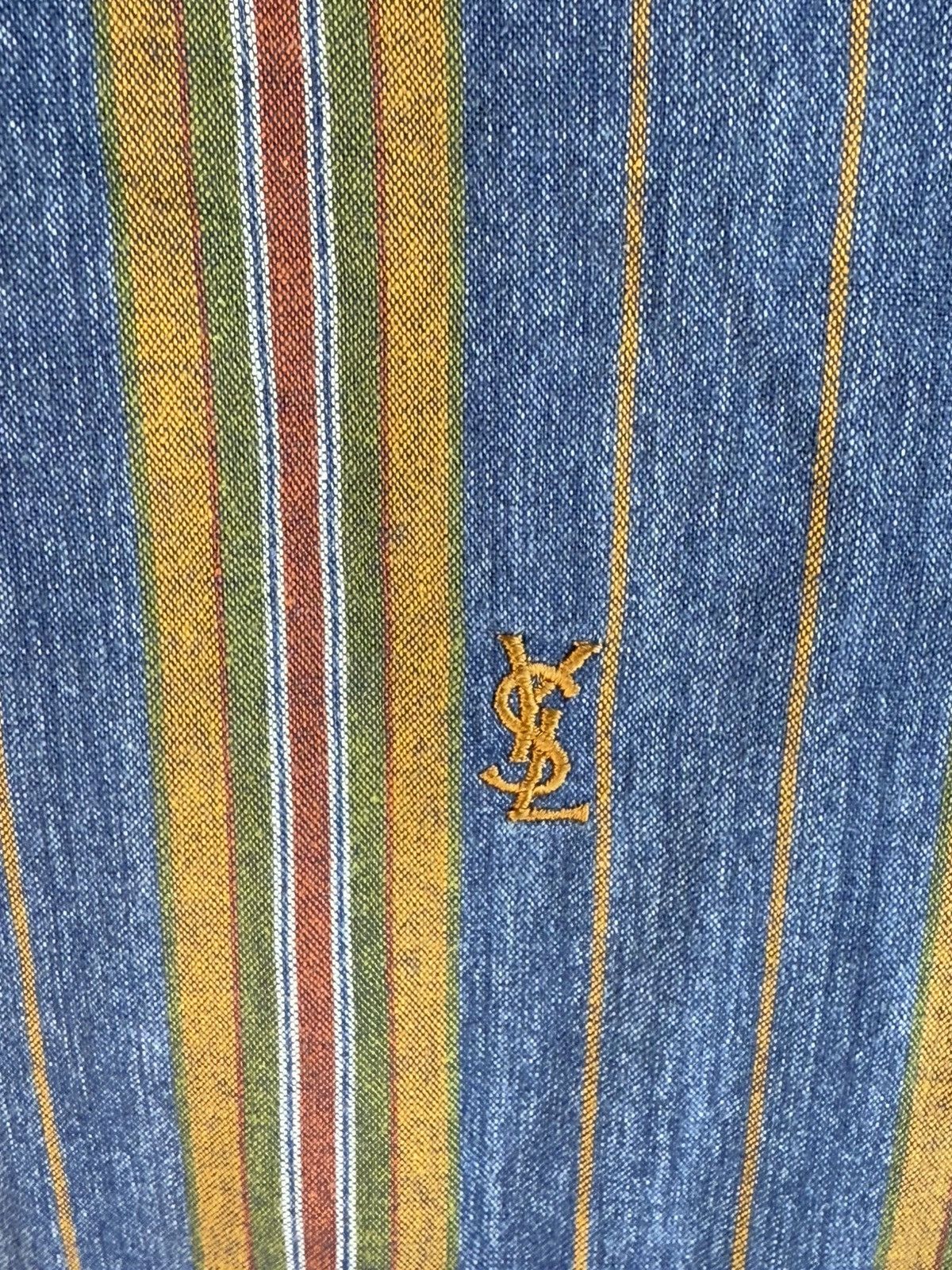 Yves Saint Laurent YSL Shirt Cotton Logo Soft Size US L / EU 52-54 / 3 - 2 Thumbnail