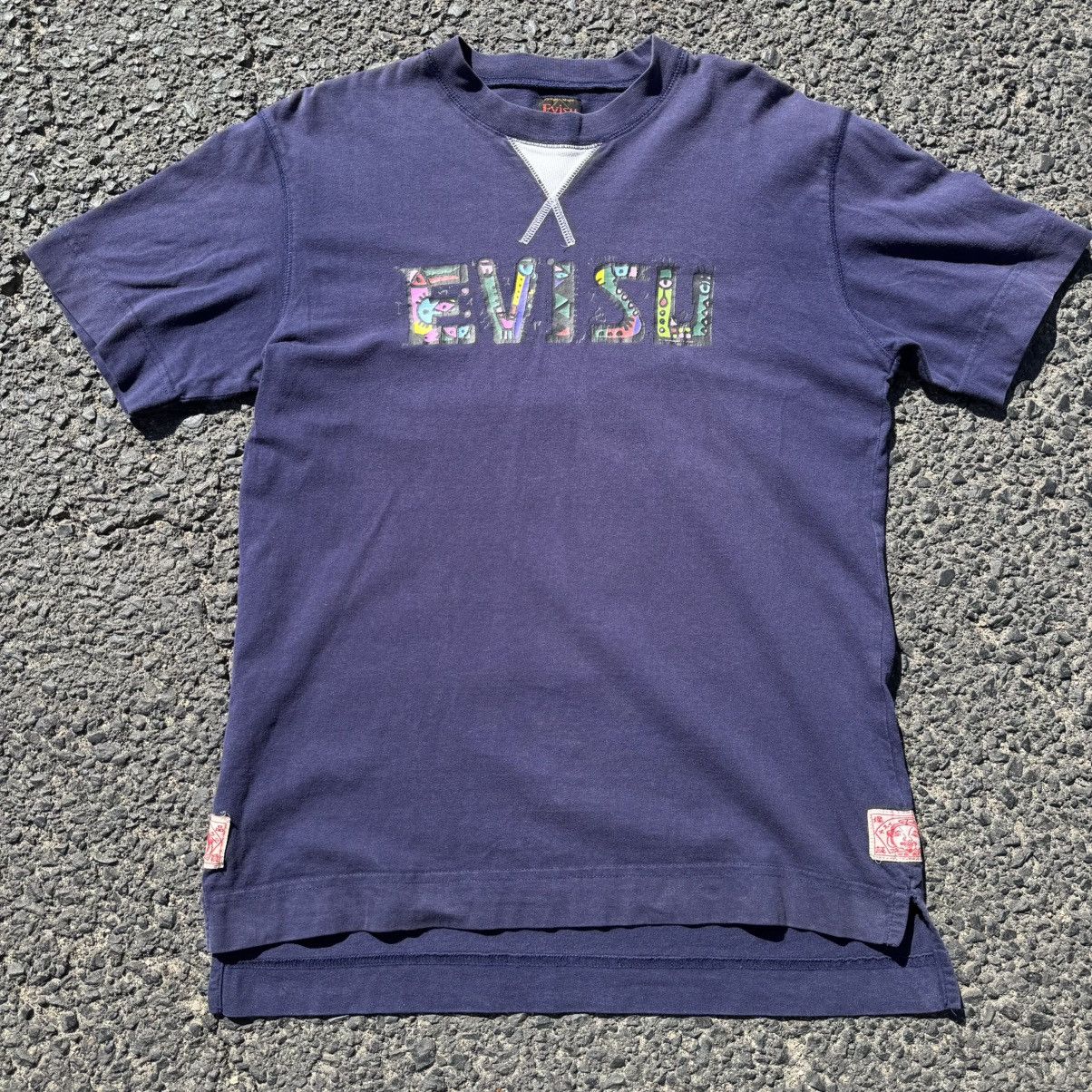 Evisu × Japanese Brand Evisu Vintage Washed Navy Logo T-shirt L Japanese brand Size US L / EU 52-54 / 3 - 19 Thumbnail