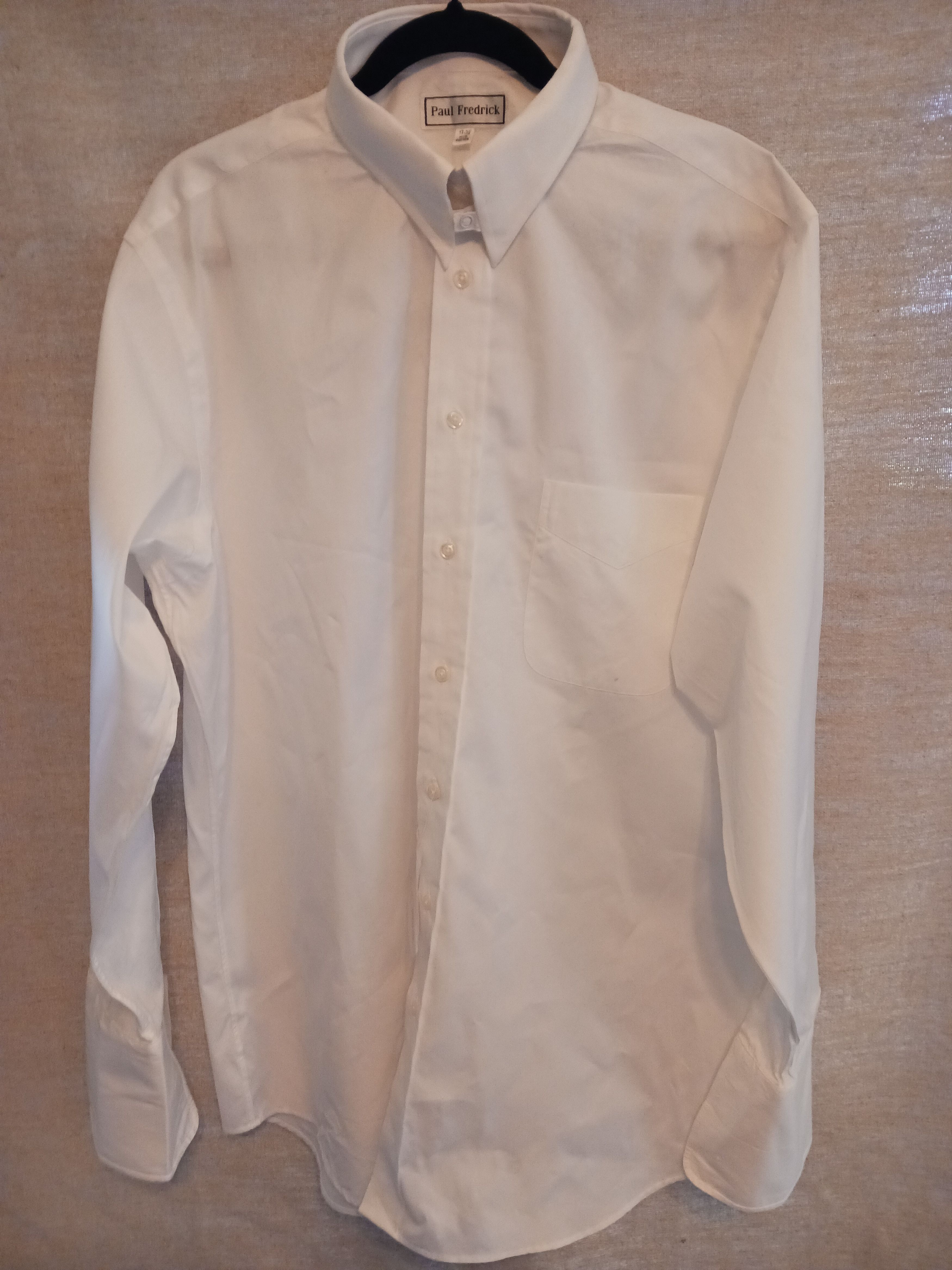 Paul Fredrick New White Dress French Cuffed Shirt Size US XXL / EU 58 / 5 - 1 Thumbnail