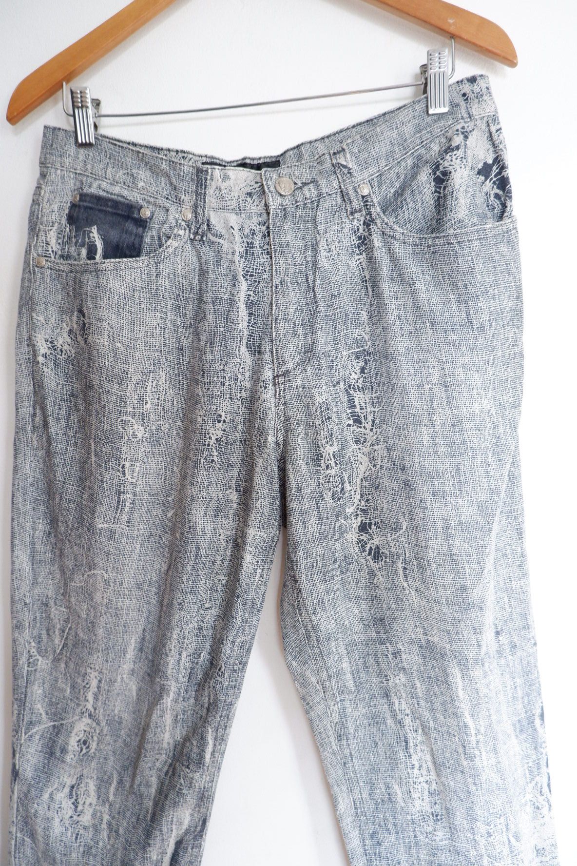 Just Cavalli Vintage Roberto Cavalli Printed Jeans Size 31" - 3 Thumbnail