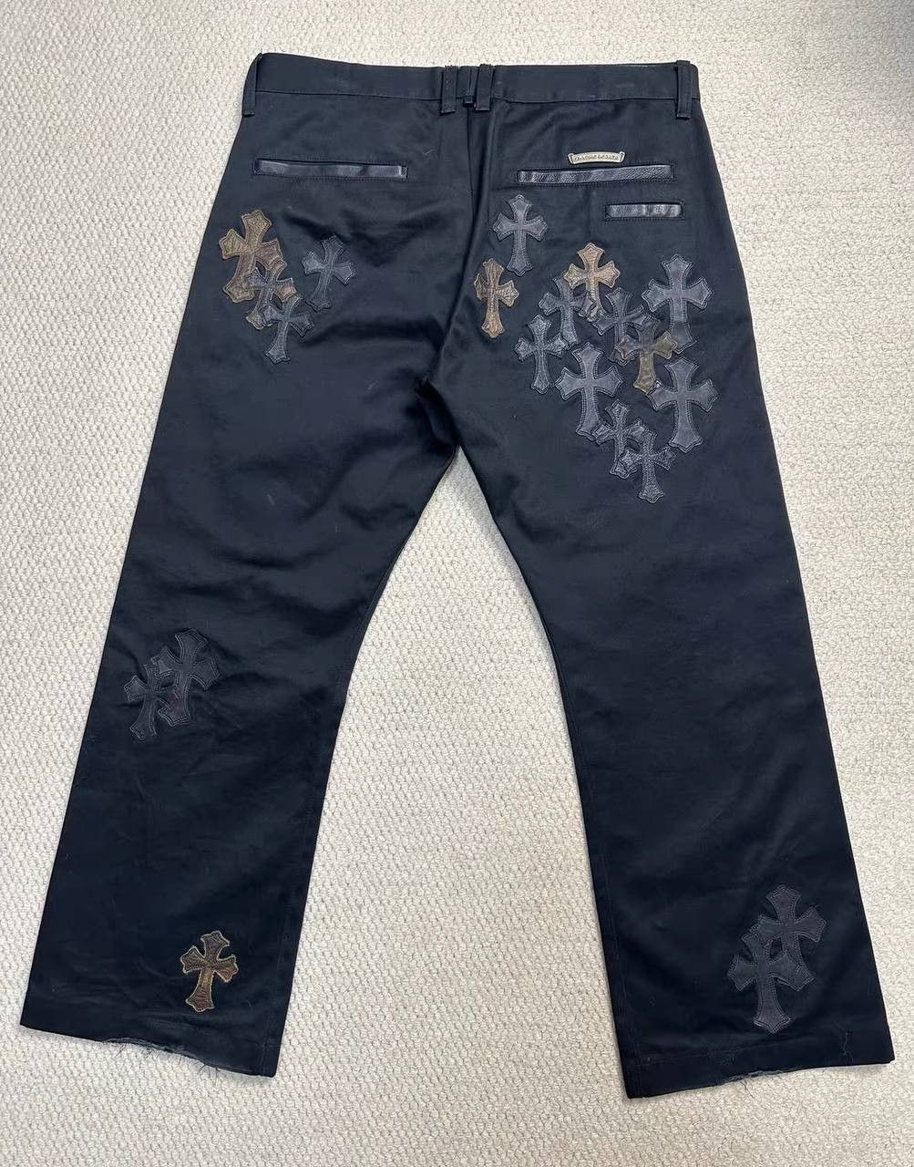 Chrome Hearts black camouflage chinos with a crisscross pattern Size US 38 / EU 54 - 6 Thumbnail