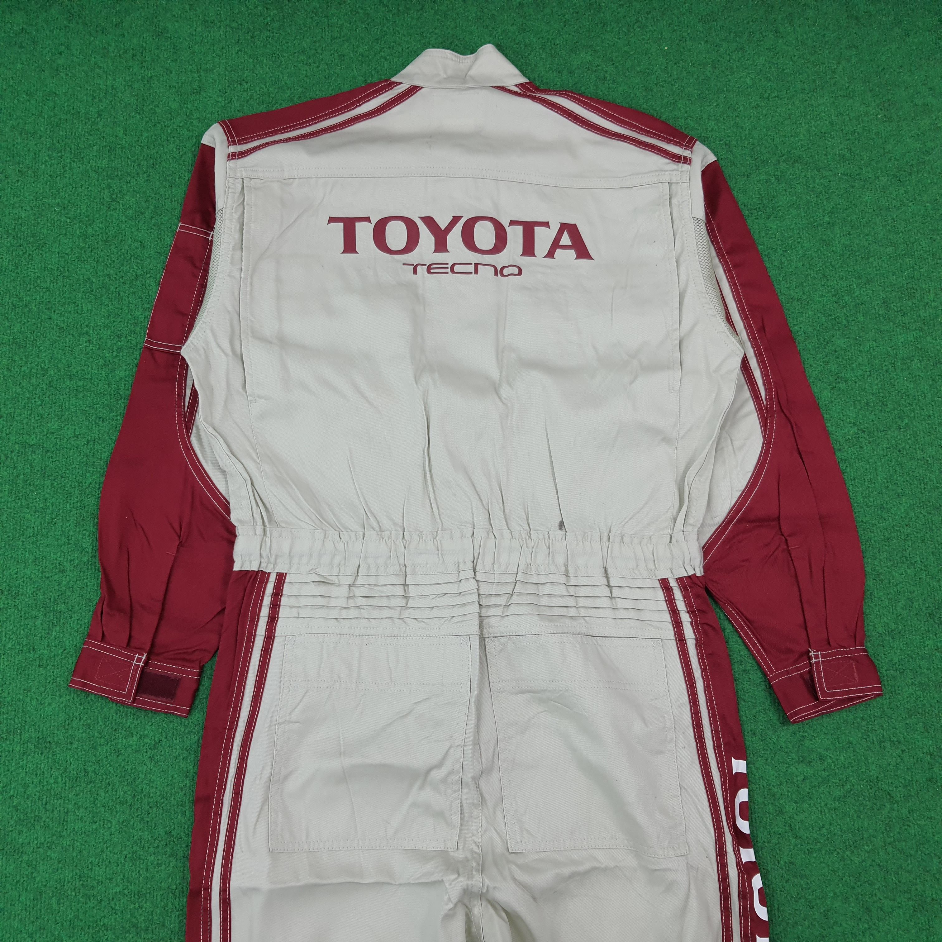 Japanese Brand Vintage Toyota Tecno Racing 90s Workwear Coverall C274N26 Size US L / EU 52-54 / 3 - 1 Thumbnail