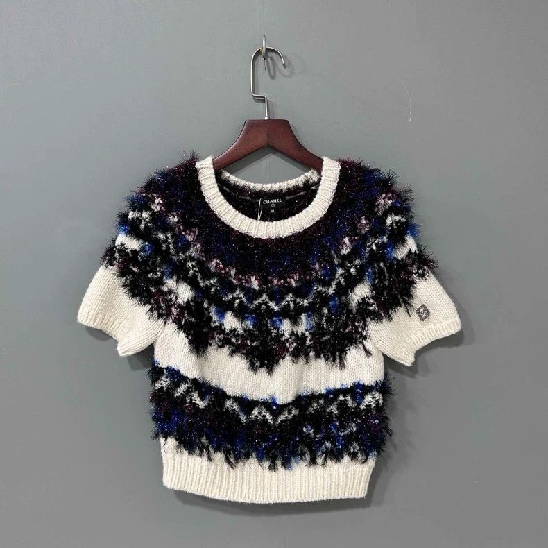 Chanel Chanel Autumn and winter colorful bright line cashmere shor Size XS / US 0-2 / IT 36-38 - 1 Thumbnail