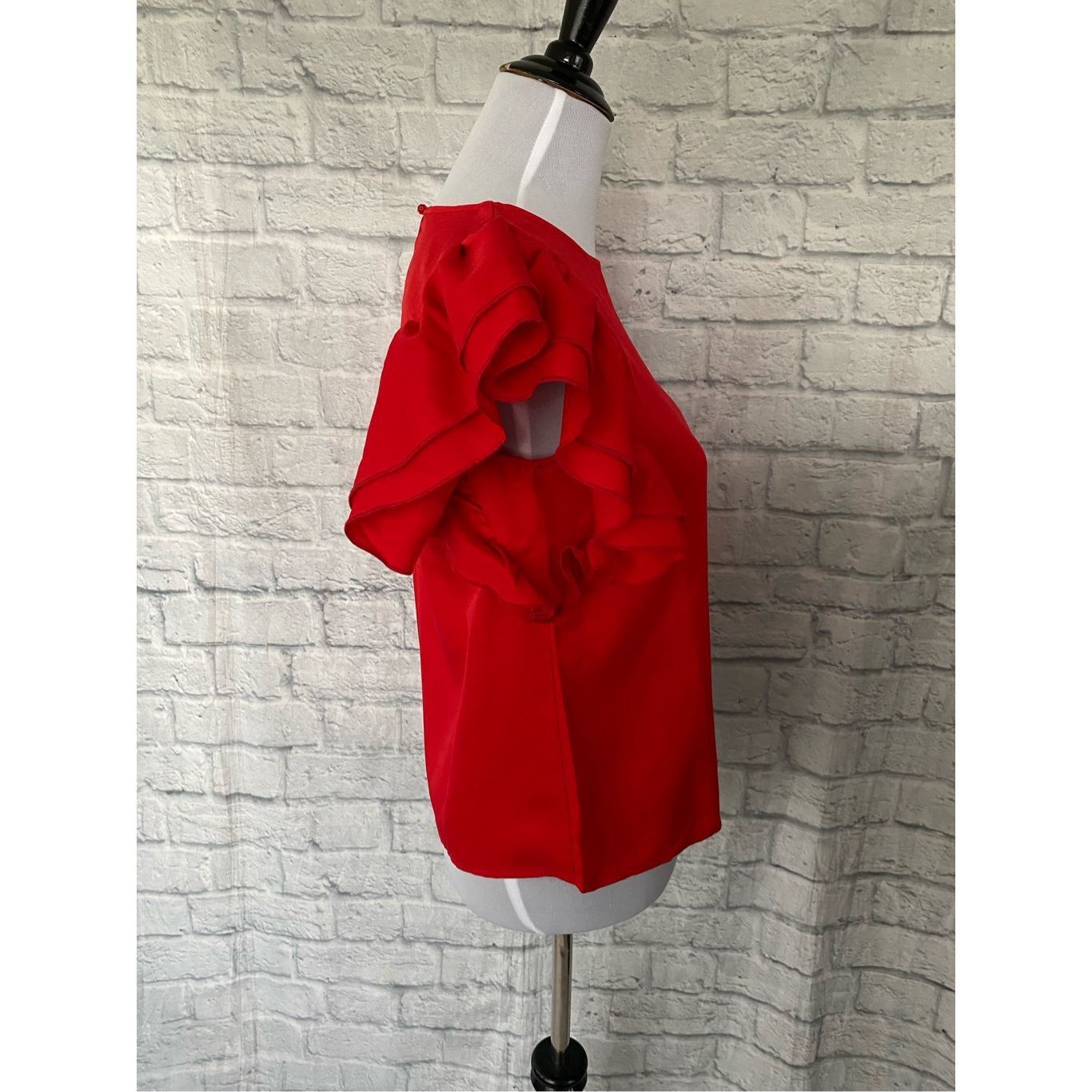 Other Women S red butterfly short sleeve boatneck blouse New Size S / US 4 / IT 40 - 6 Thumbnail