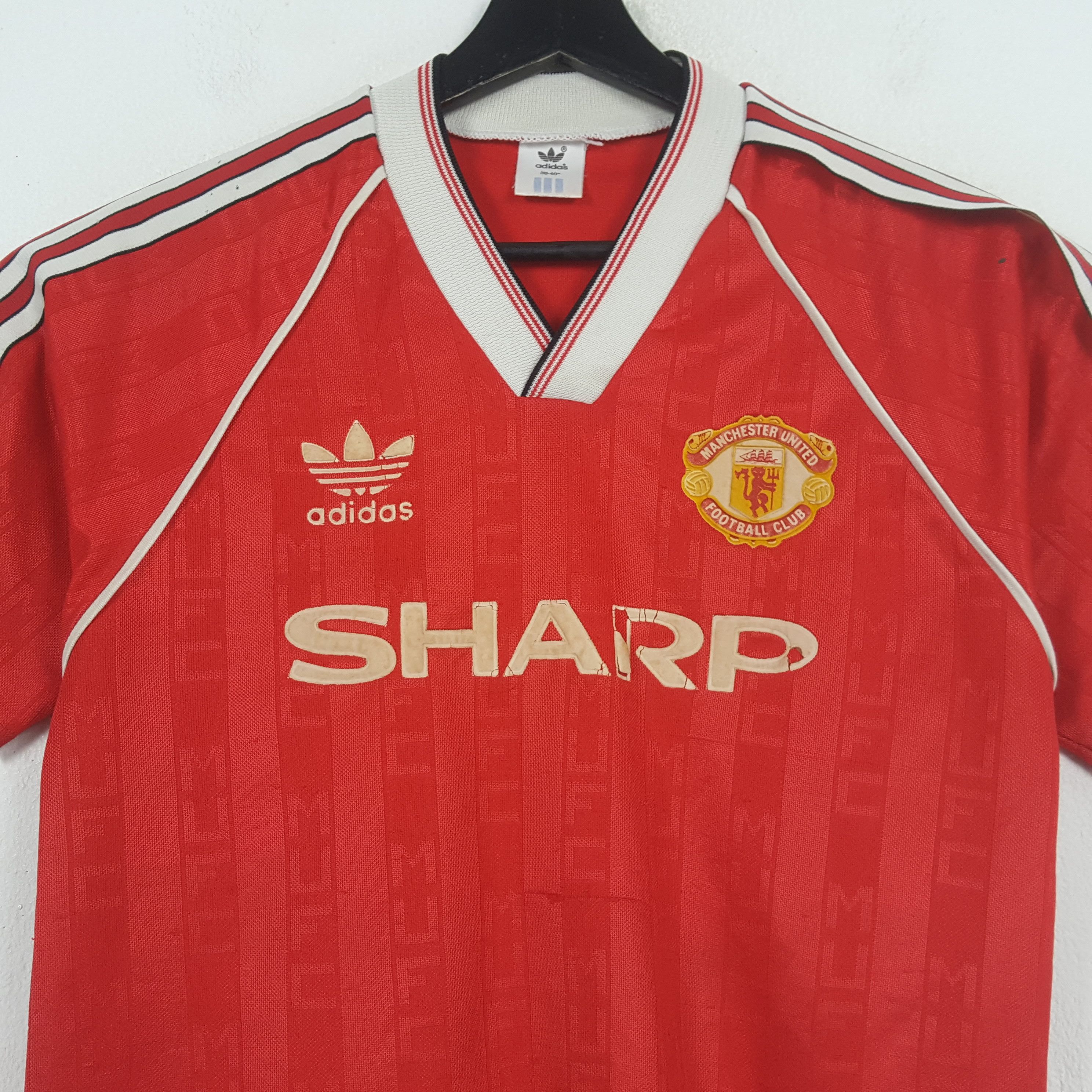 Adidas Vintage Manchester United Adidas Sharp Jersey 32 Size US S / EU 44-46 / 1 - 2 Thumbnail