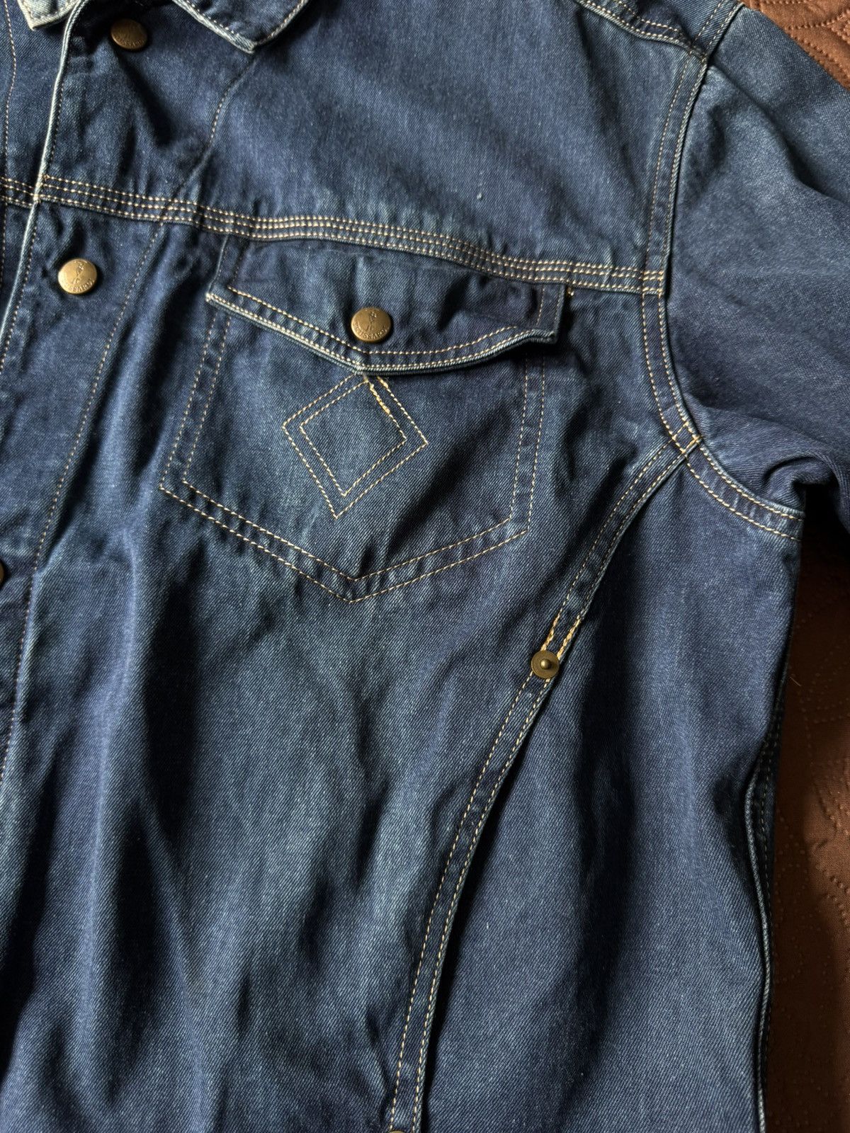 Trussardi Vintage trusardi denim jacket Dual Pointed Flap Pockets Size US M / EU 48-50 / 2 - 4 Thumbnail