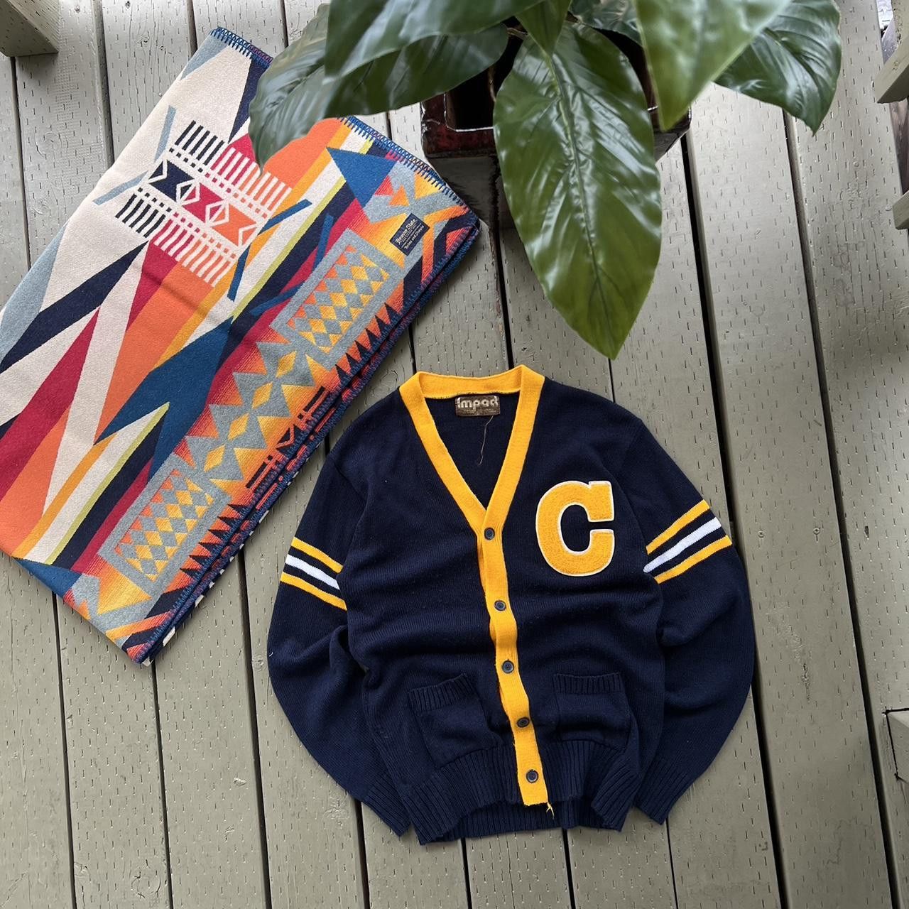 Vintage Vintage Champion Letterman Varsity Cardigan Sweater size M Size US M / EU 48-50 / 2 - 4 Thumbnail