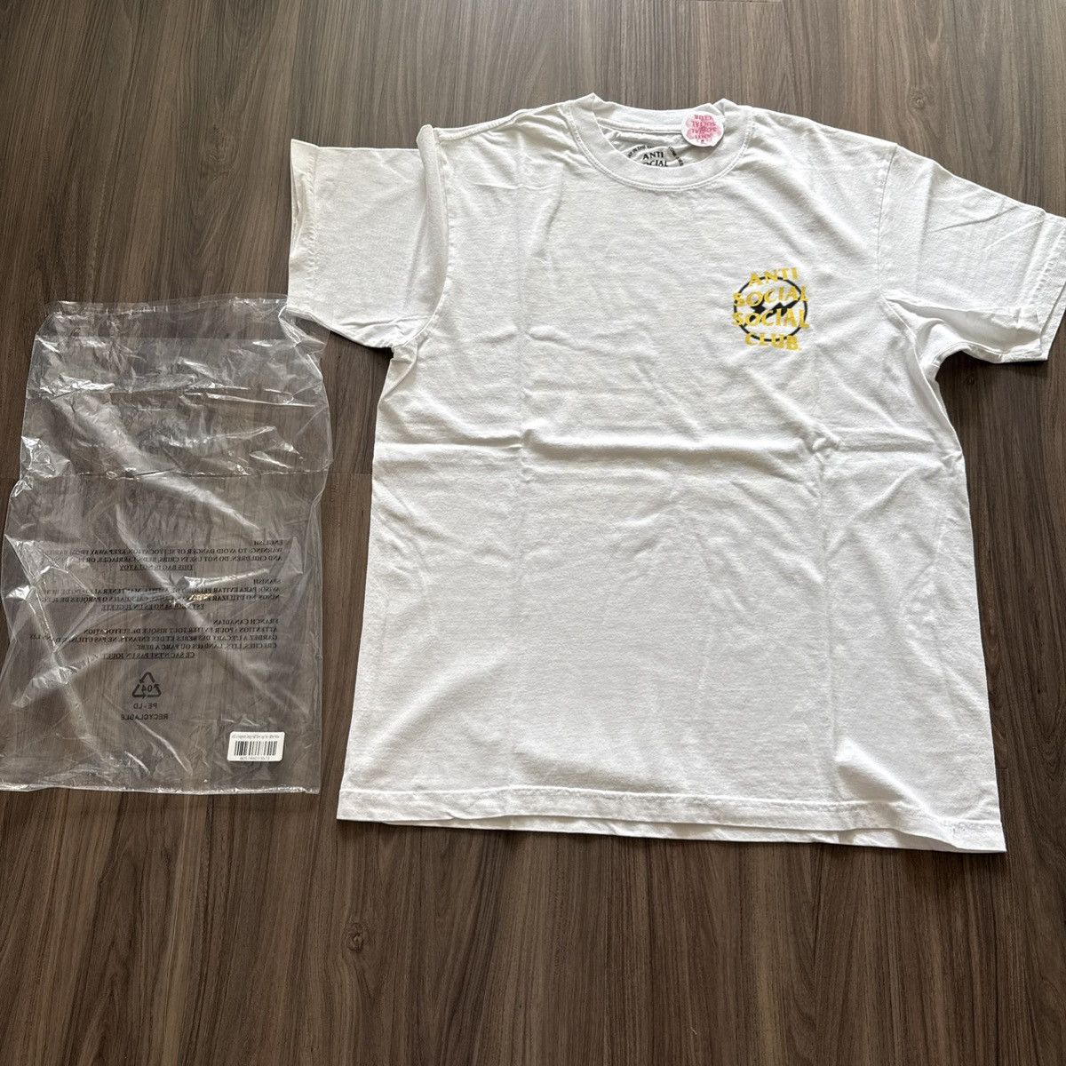 ASSC × FRAGMENT DESIGN Tシャツ 白 XXL #02 Anti Social Social Club x Fragment Design Half Tone Logo Tee