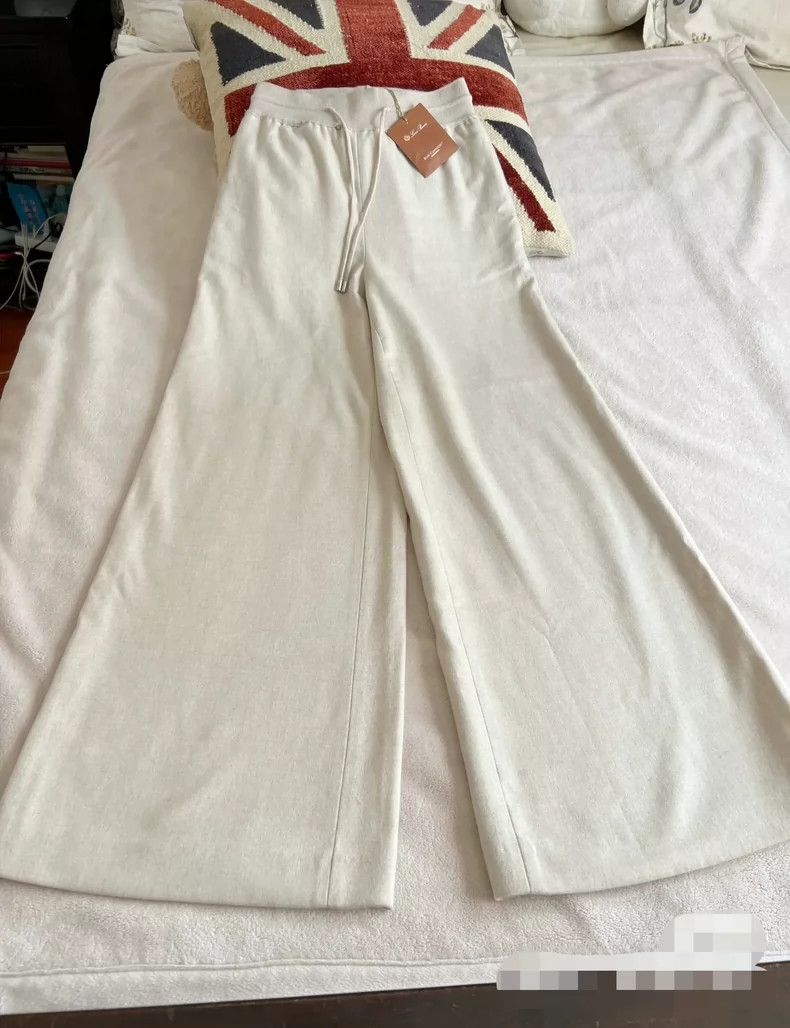 Loro Piana LORO PIANA Cashmere wide leg pants Size 24" / US 00 / IT 34 - 2 Thumbnail