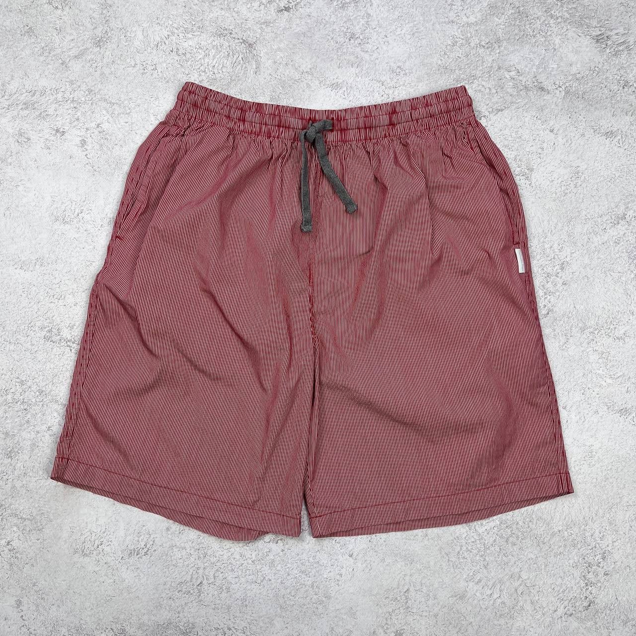 Ermenegildo Zegna Ermenegildo Zegna Swim Shorts Red Stripe Elastic Waist Size US 28 / EU 44 - 1 Thumbnail