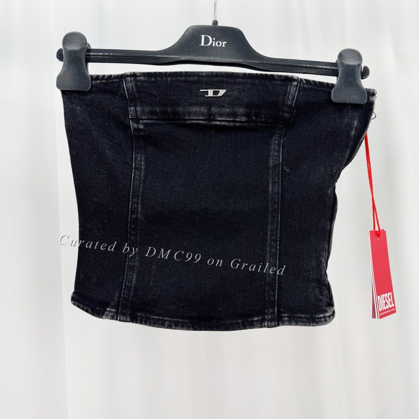 Diesel Diesel Black Denim Crop Top Size XXS / US 00 / IT 34 - 1 Thumbnail