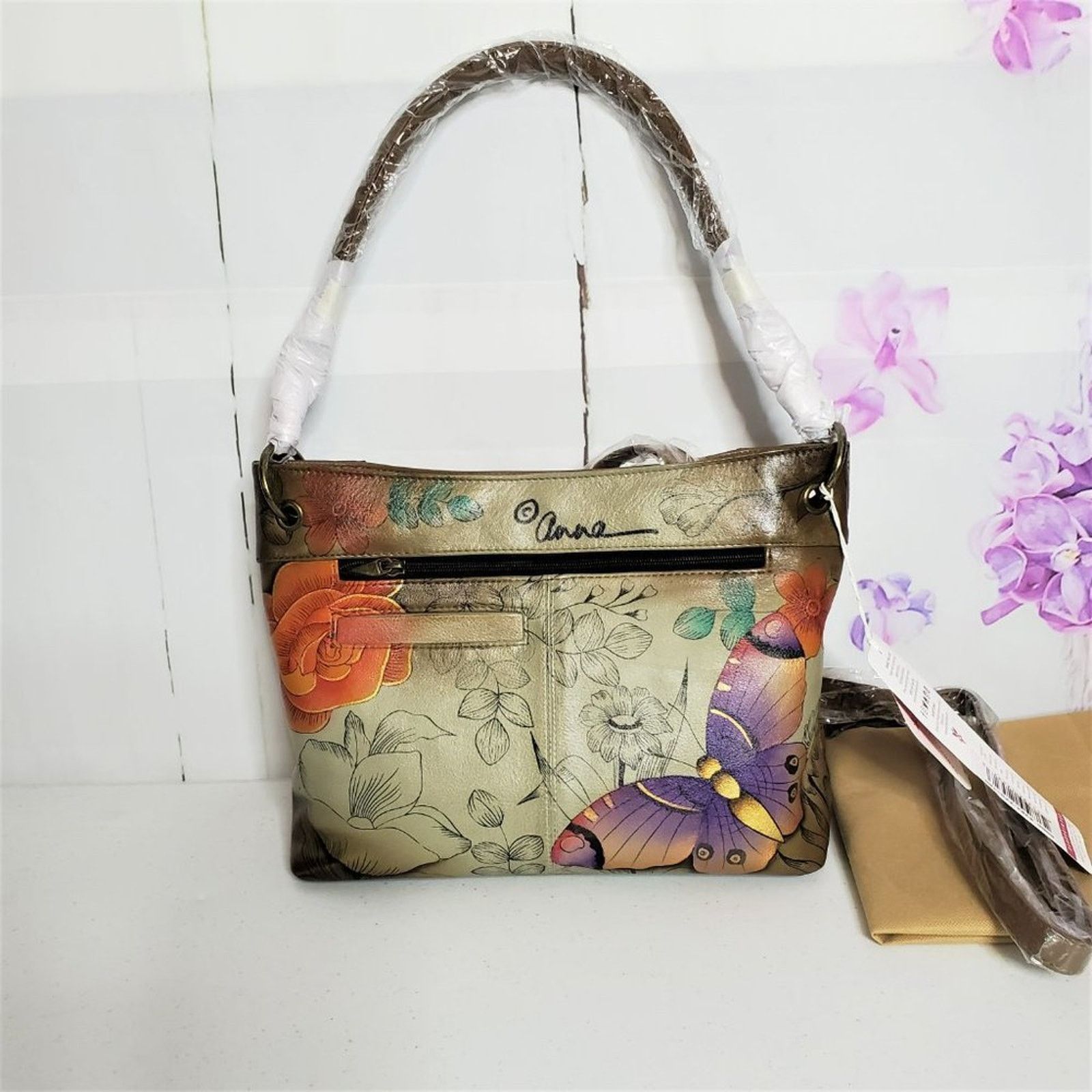 Other Anuschka Anna Butterfly Paradise Leather Crossbody Bag Size ONE SIZE - 2 Thumbnail