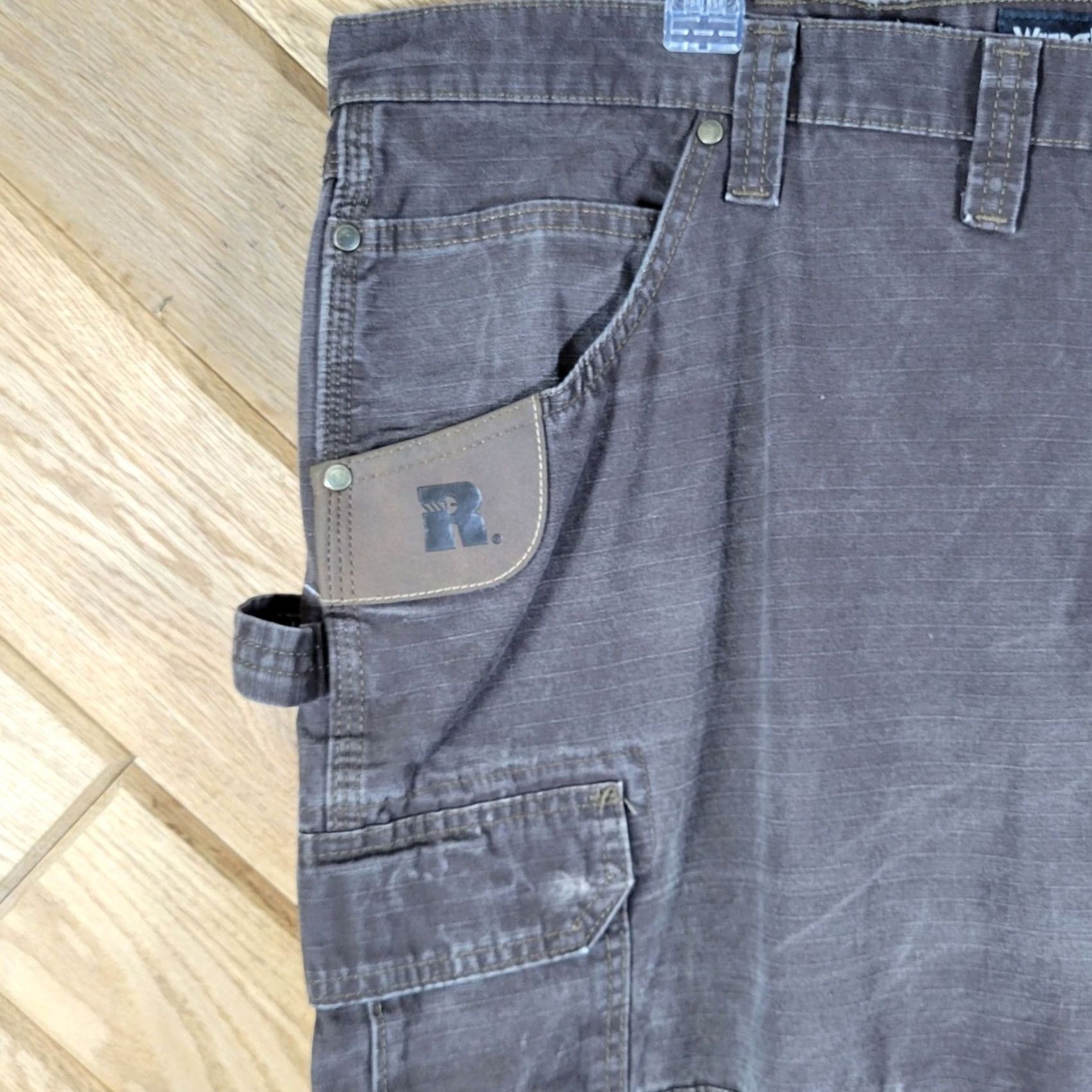 Wrangler Wrangler Riggs Pants Men 44x32 Brown Ranger Cargo Ripstop Cordura Carpenter Work Size US 44 / EU 60 - 3 Thumbnail