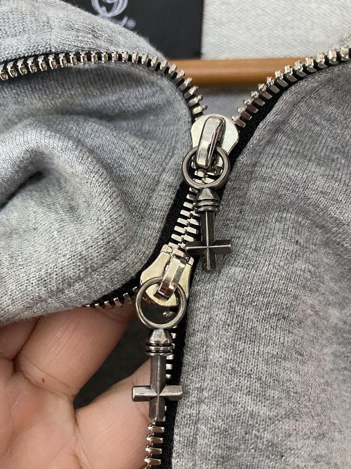 Japanese Brand Cross detailing Zipper Diamond Q9 Made in Japan Size US M / EU 48-50 / 2 - 14 Thumbnail