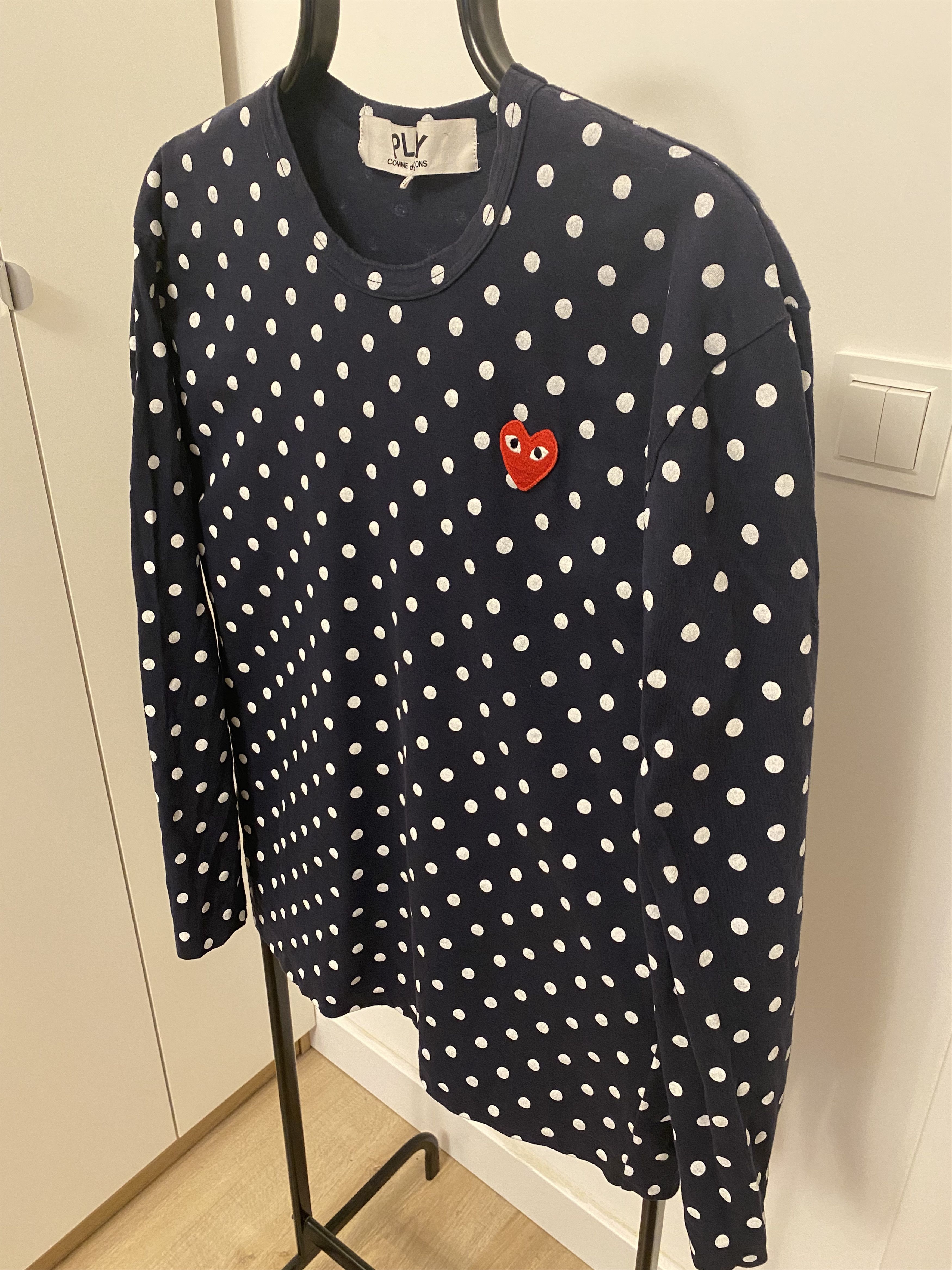 Comme des Garcons Cdg polka dot long sleeve Grailed