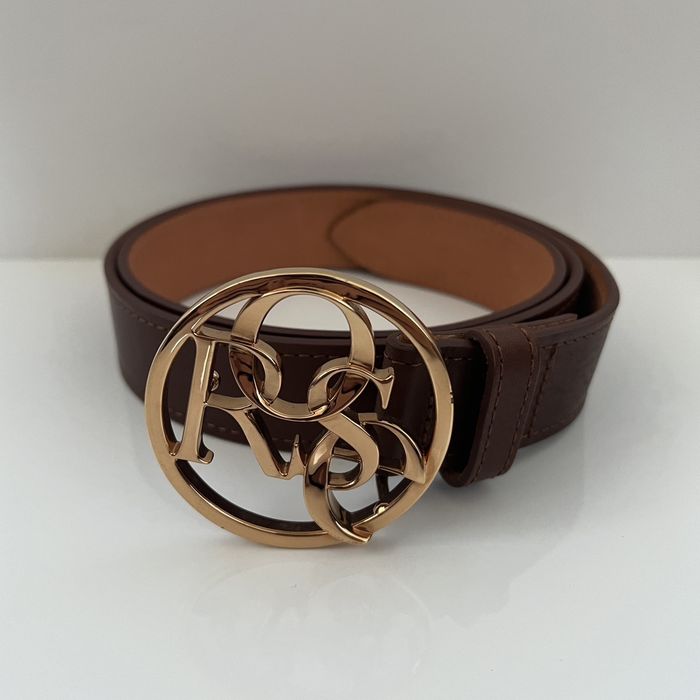 Martine Rose Martine Rose Logo Buckle Leather Belt | Grailed