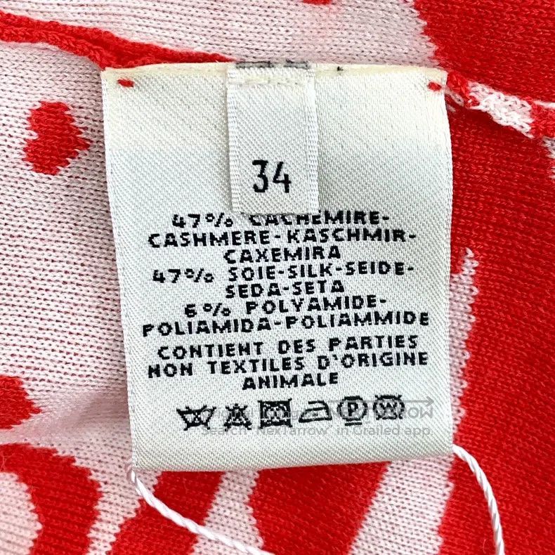 Hermes Hermes Red Cashmere Heart Shape Collar Single-breasted Lon Size XXS / US 00 / IT 34 - 6 Thumbnail