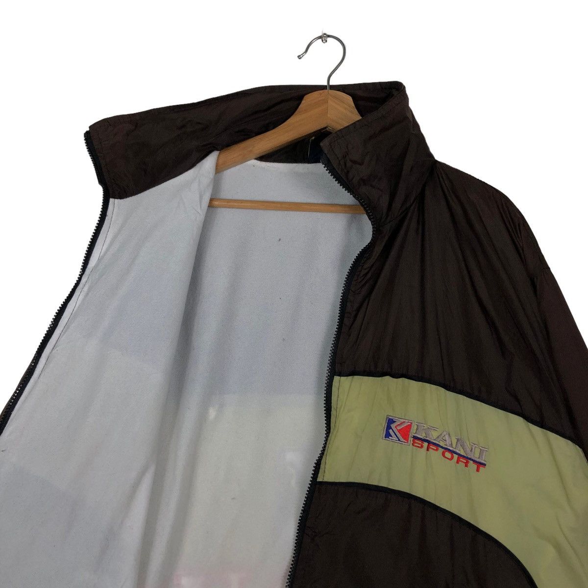 Vintage 🔥Vtg Nylon Bomber Jacket Karl Kani Spell Out Big Logo Size US M / EU 48-50 / 2 - 10 Thumbnail
