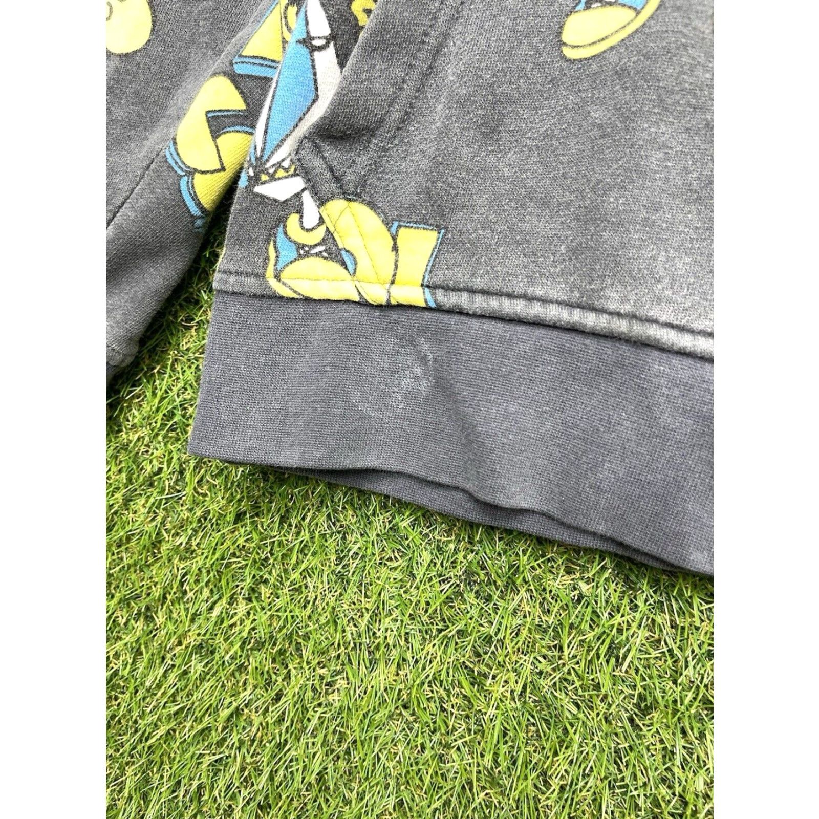 Volcom VINTAGE Volcom Hoodie AOP Mens Medium Gray All Over Print Zip Hooded Graphic Print Logo Zipper Full Zip Fall Spring Winter Skateboarding James? (Jess) Size US M / EU 48-50 / 2 - 3 Thumbnail