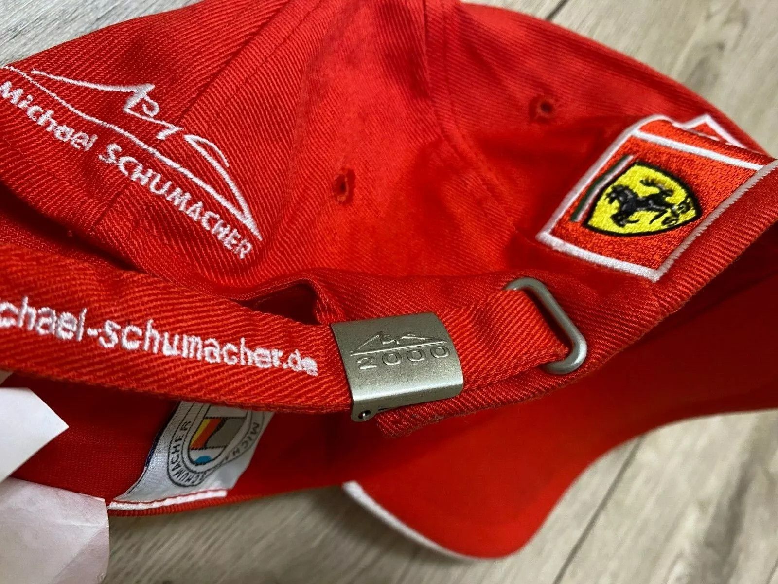 Ferrari × Formula 1 FERRARI CAP VINTAGE MICHAEL SCHUMACHER CAP FORMULA 1 CAP Size ONE SIZE - 6 Thumbnail