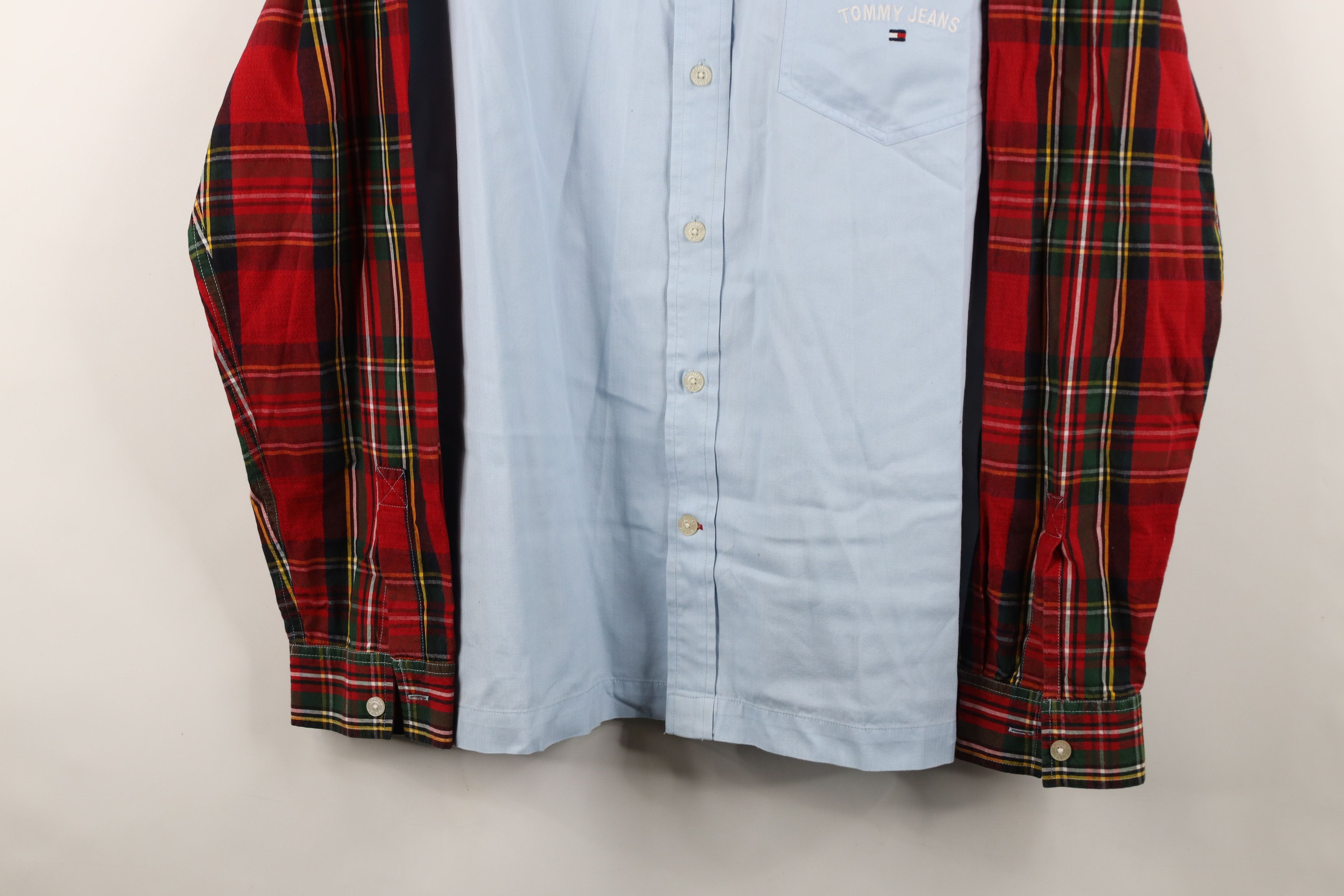 Tommy Hilfiger Vintage 90s Tommy Hilfiger N Sew Collared Button Shirt Plaid Size US XL / EU 56 / 4 - 3 Thumbnail