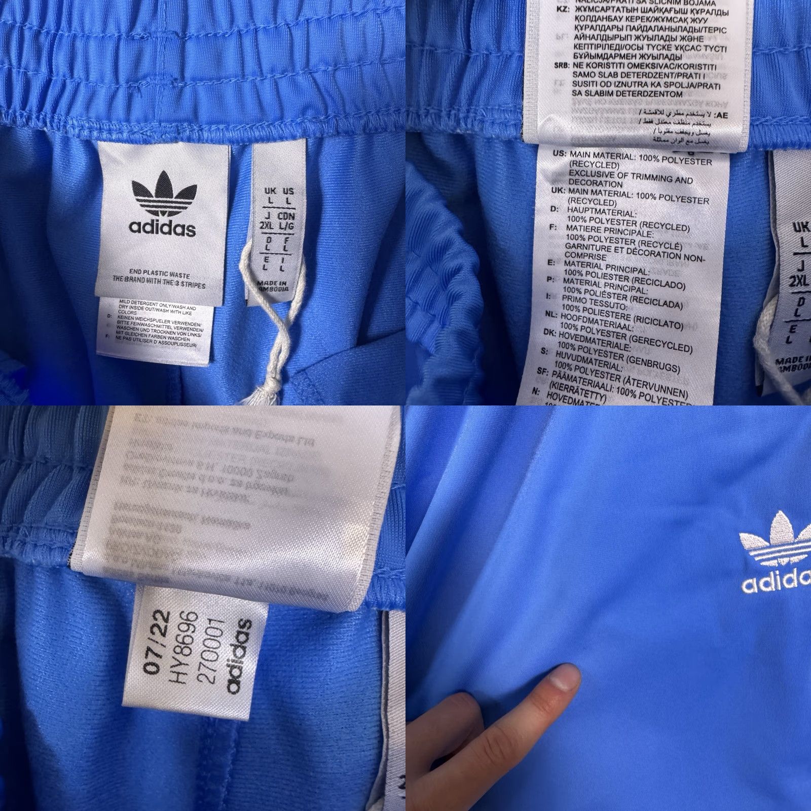 Adidas Adidas Originals Track Pants Mens L SST Firebird Jogger Sweatpant Denver Nuggets Size US 33 - 8 Thumbnail