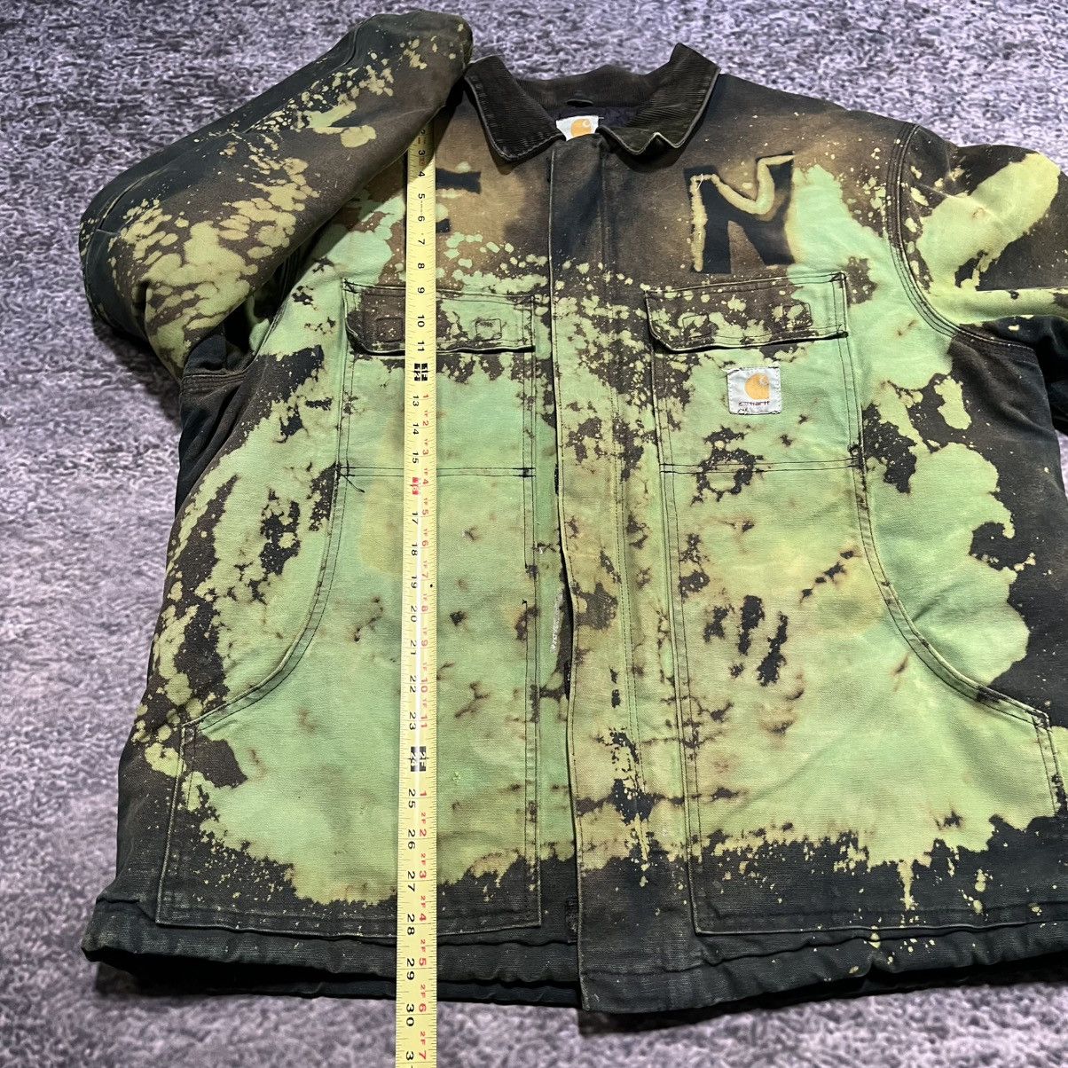 Carhartt VINTAGE CARHARTT GREEN BROWN ARCTIC CHORE COAT DISTRESSED XL Size US XXL / EU 58 / 5 - 13 Thumbnail
