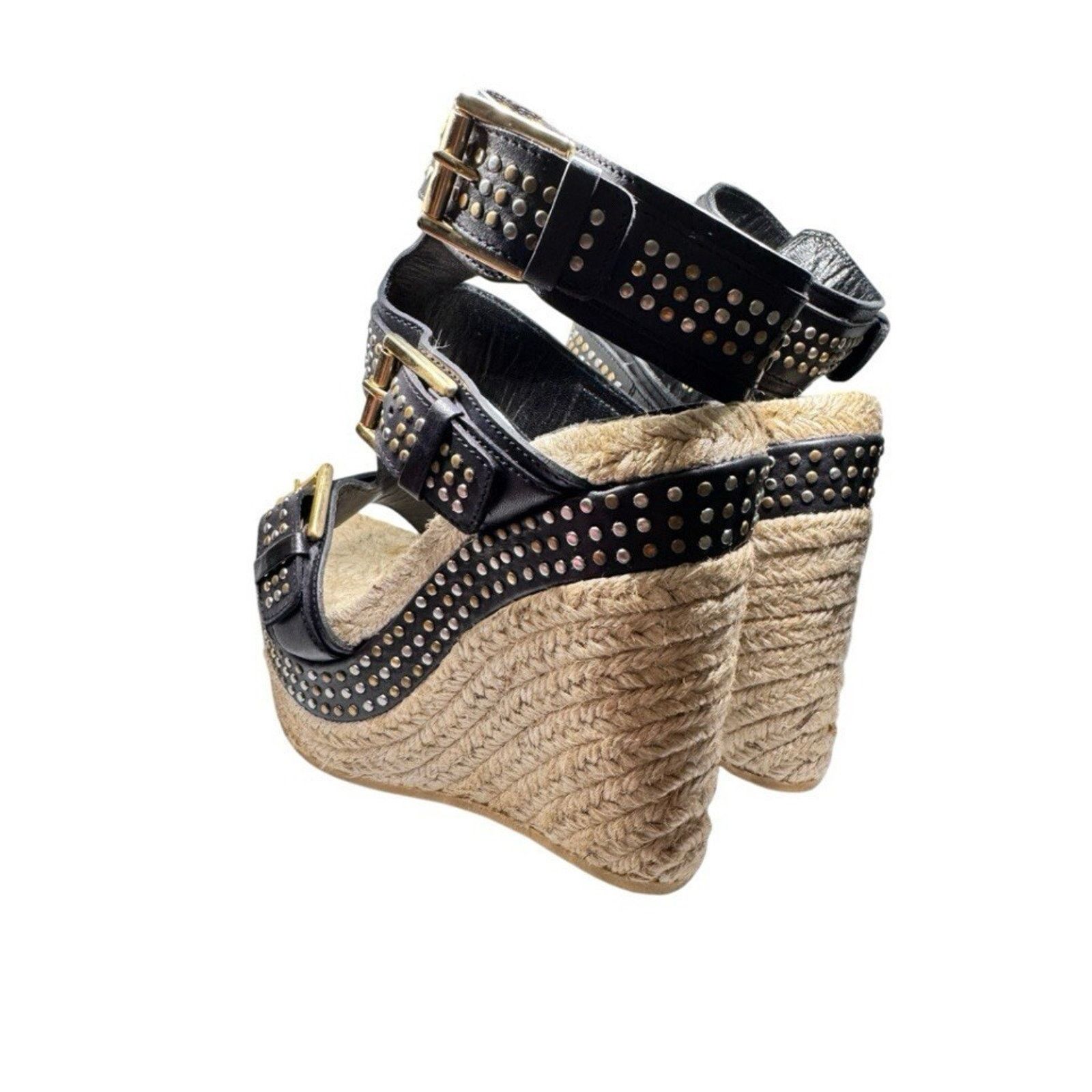 Alexander McQueen ALEXANDER MCQUEEN SANDAL HIGH PLATFORM BLACK LEATHER 37 Size US 7 / IT 37 - 3 Thumbnail